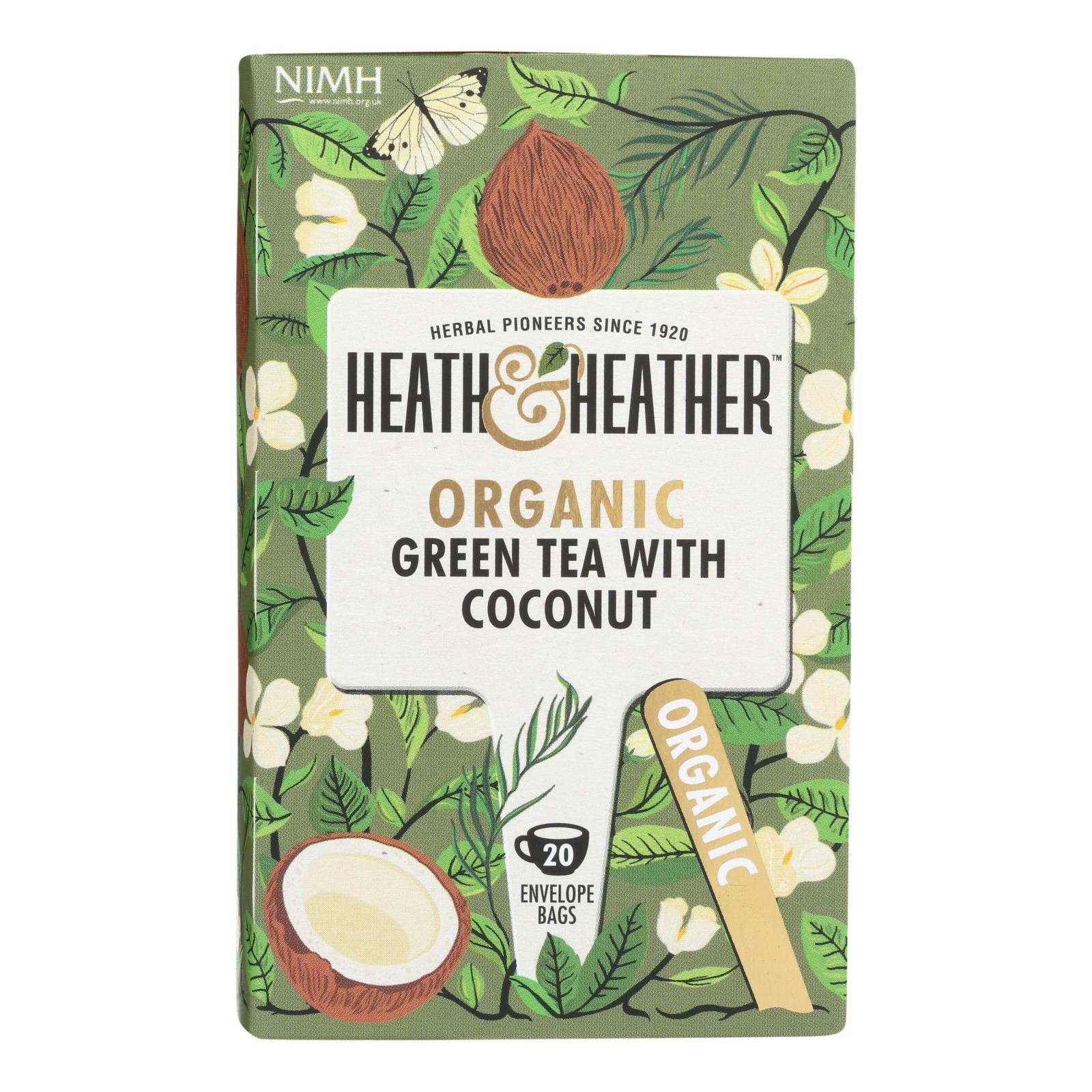 Heath & Heather - Tea Green W/coconut - 6개 묶음상품 - 20 CT