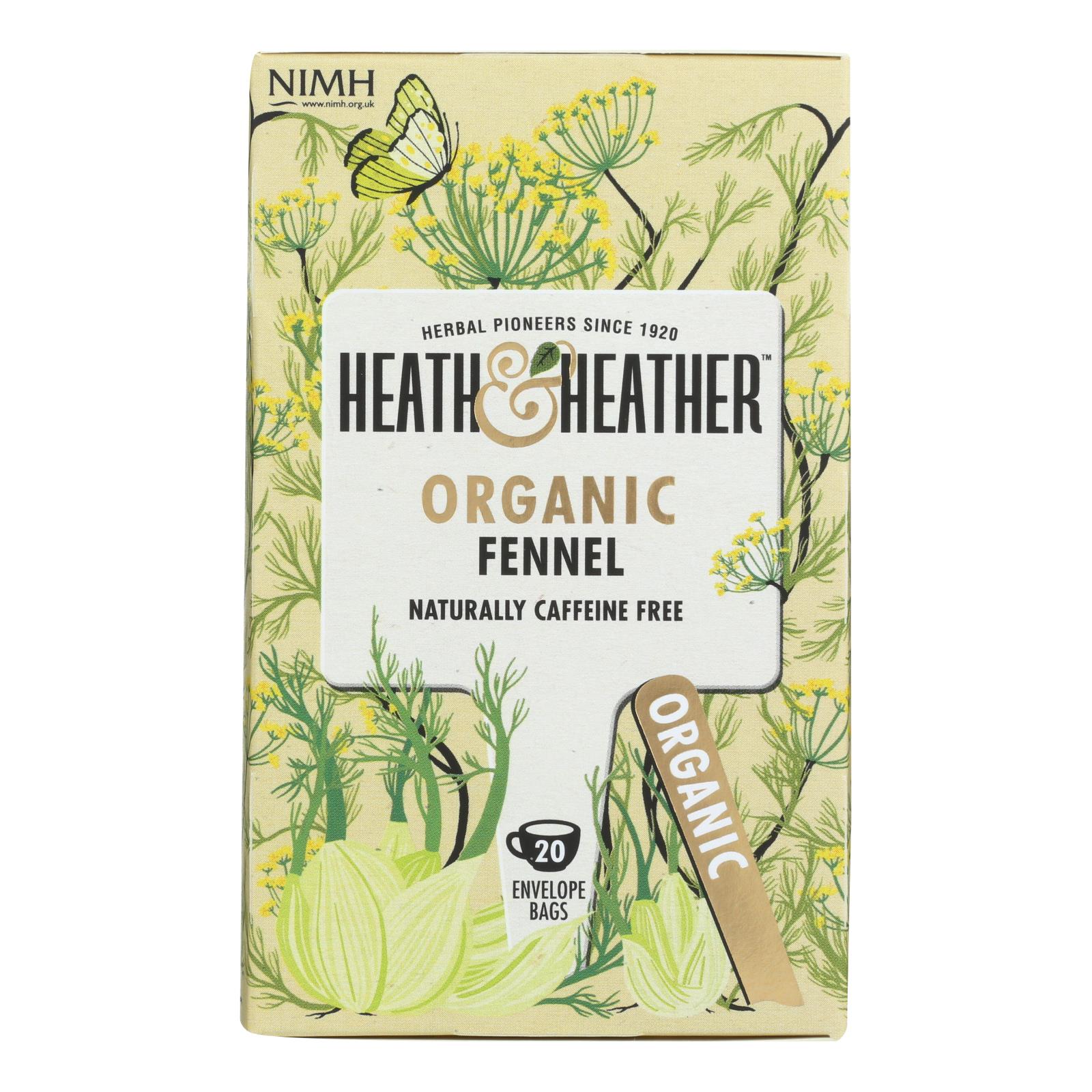 Heath & Heather - Tea Fennel Herbal - 6개 묶음상품 - 20 CT