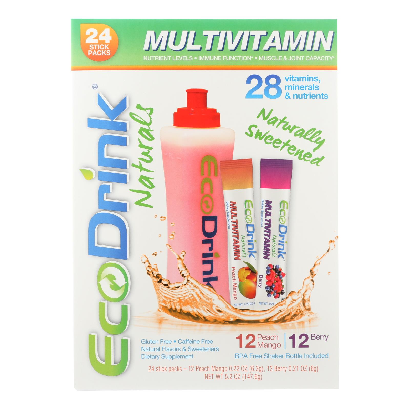Eco Drink - Multi Mix Bry/pch Bottle - 1 Each - 24 CT