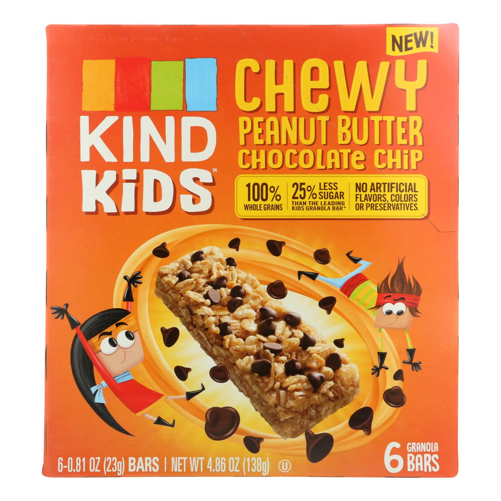 Kind - Bar Chewy Peanut Butter Chocolate Chip - 8개 묶음상품 - 6/.81 OZ