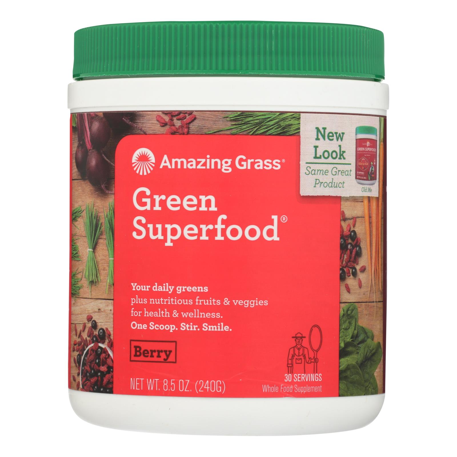 Amazing Grass Green Superfood - Berry - 30 Servings - 8.5 oz.