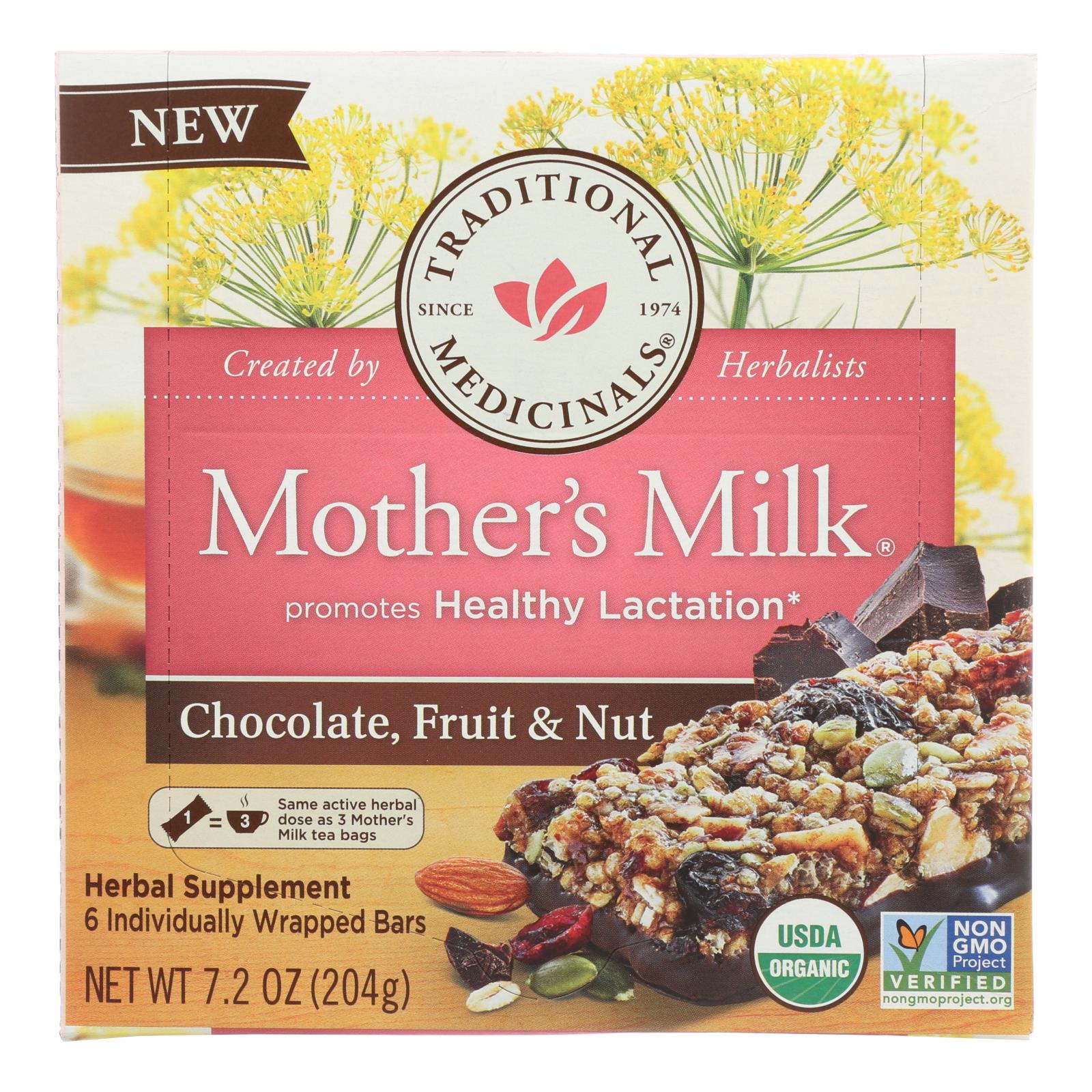 Traditional Medicinals Mother's Milk Chocolate, Fruit & Nut Herbal Supplement - 1 Each - 7.2 OZ