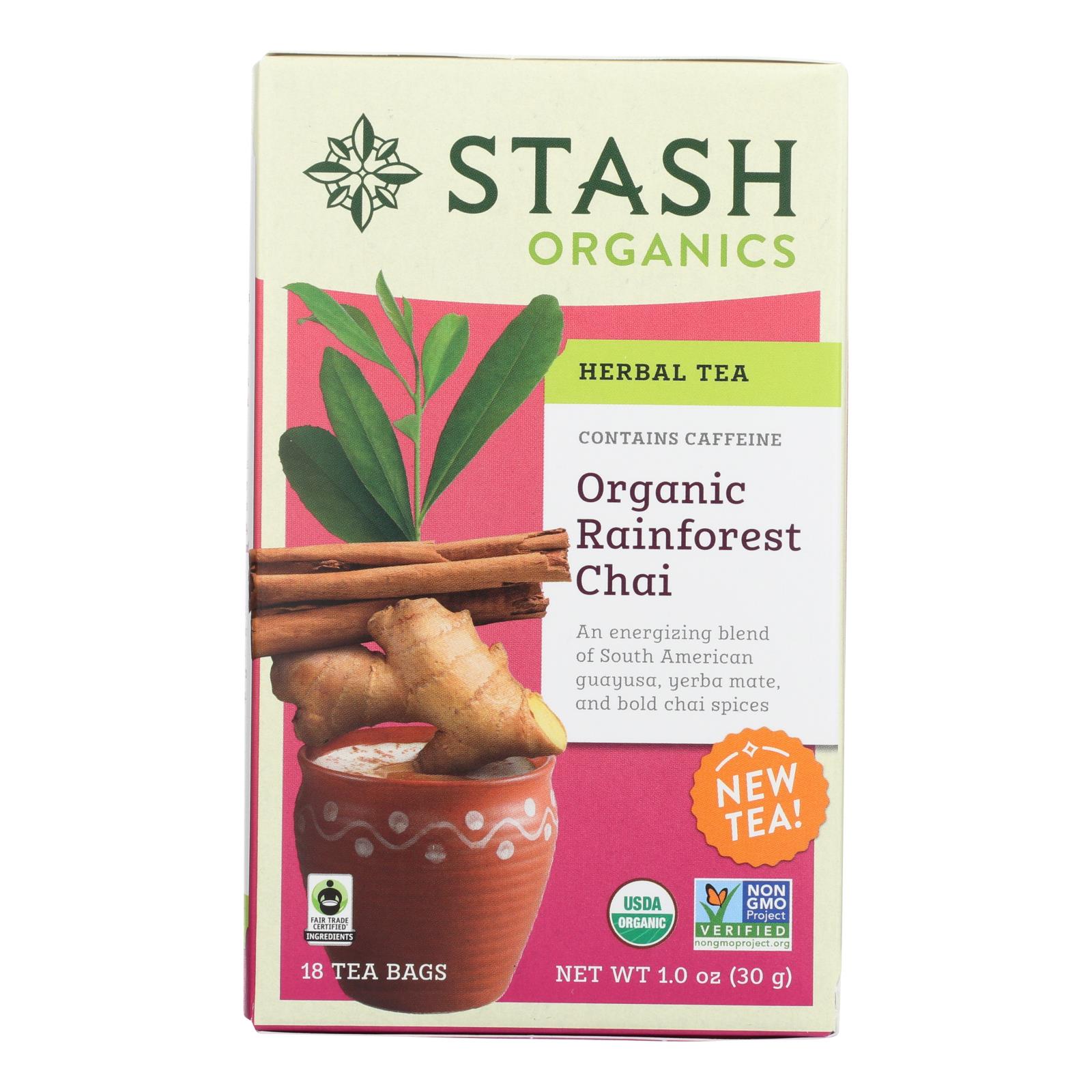Stash Tea - Tea Herbal Rainforest Chai - Case of 6 - 18 BAG