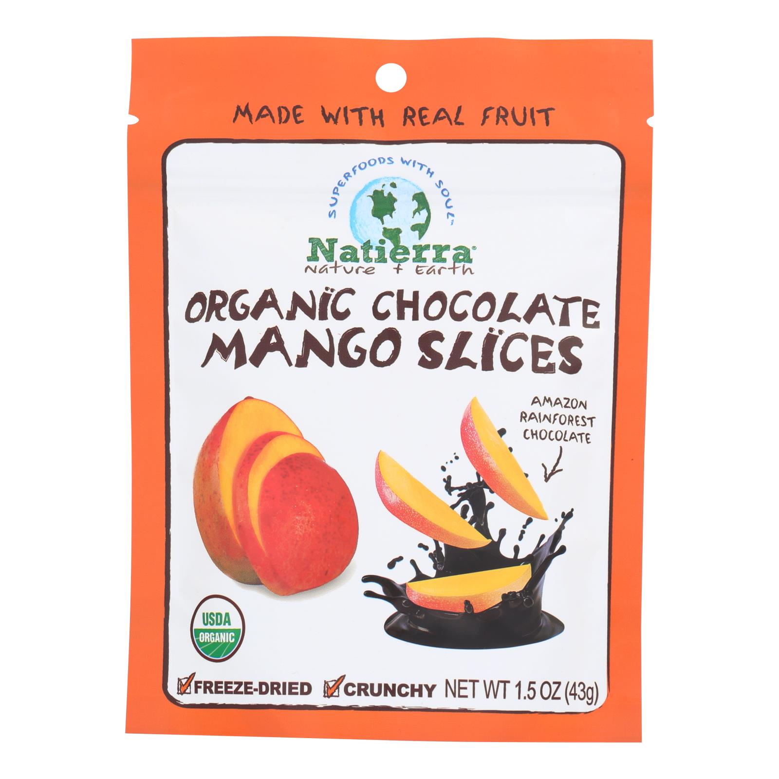 Natierra Organic Chocolate Mango Slices - 12개 묶음상품 - 1.5 OZ