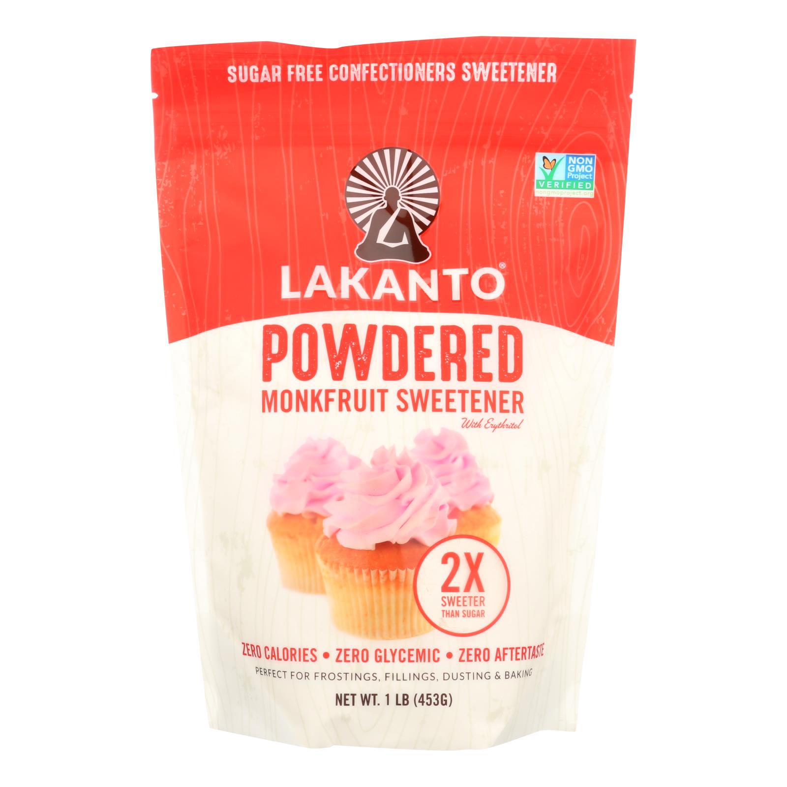 Lakanto Powdered Monkfruit Sweetener With Erythritol - 8개 묶음상품 - 1 LB