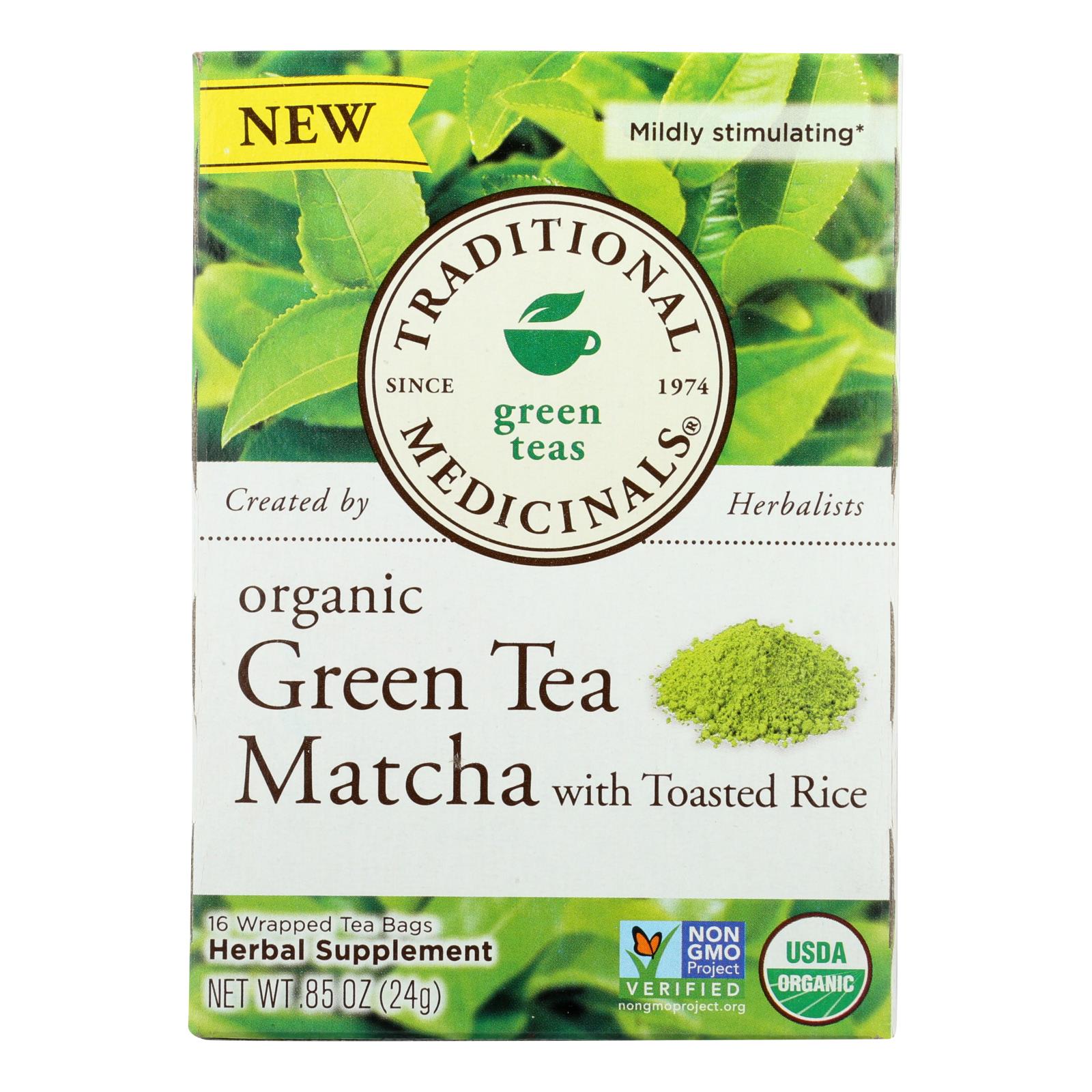 Traditional Medicinals - Green Tea Mtcha W/rce - 6개 묶음상품 - 16 BAG