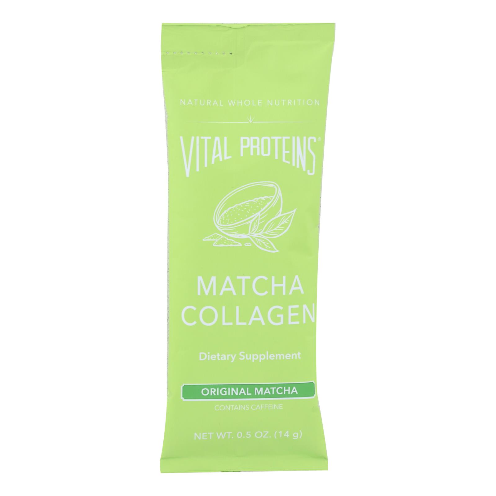 Vital Proteins - Collagen Matcha Original - 14개 묶음상품 - .5 OZ