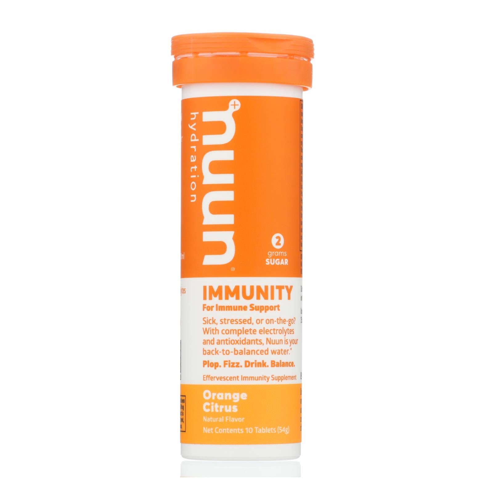 Nuun Hydration - Drink Tab Immun Orange Ctrs - 8개 묶음상품 - 10 TAB