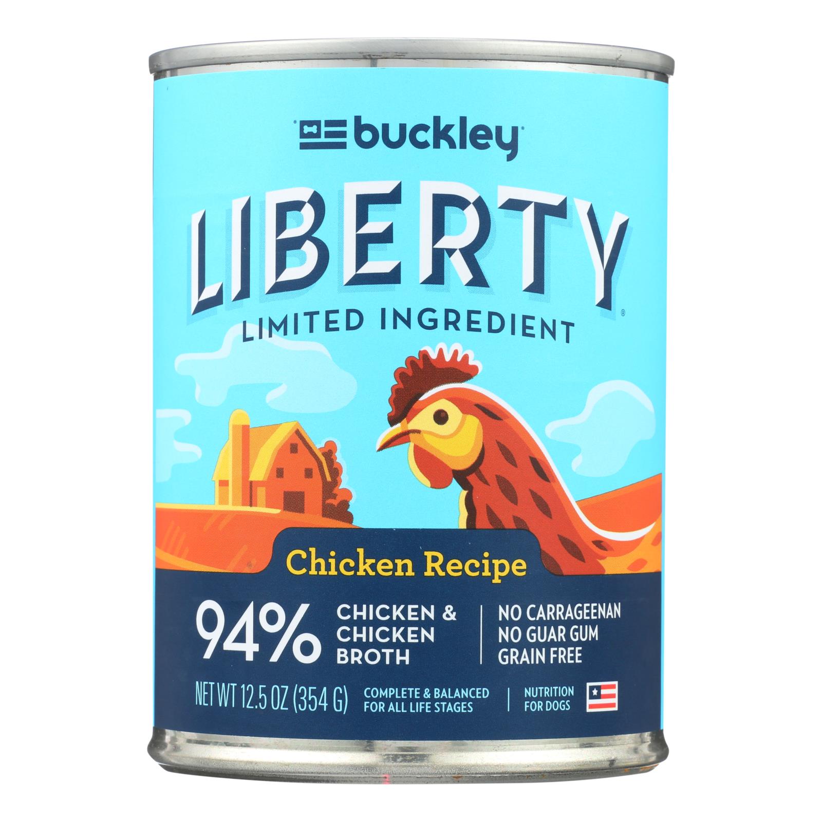 Bixbi - Liberty Wet Food Chicken - 12개 묶음상품 - 12.5 OZ