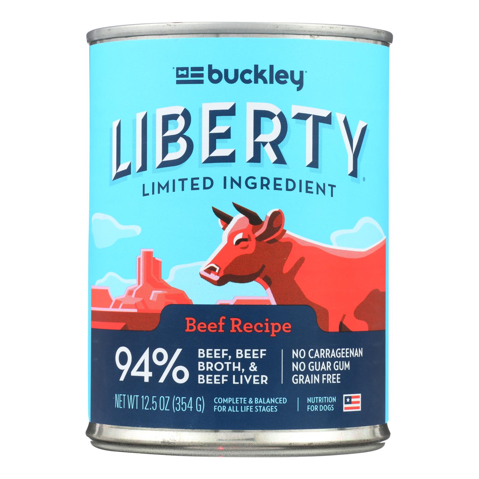 Bixbi - Liberty Wet Food Beef - 12개 묶음상품 - 12.5 OZ