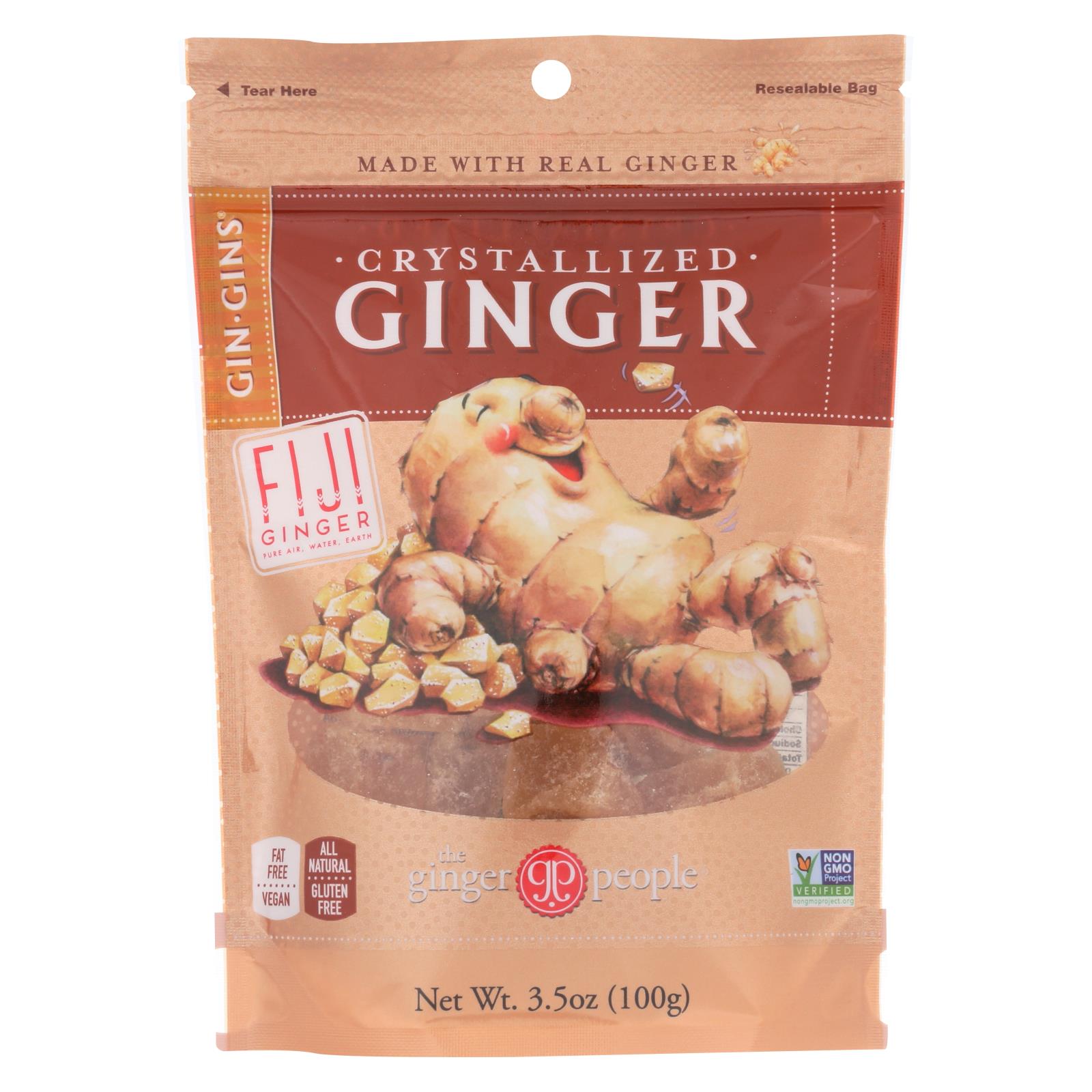 Ginger People - Crystallized Ginger - 12개 묶음상품 - 3.5 oz.