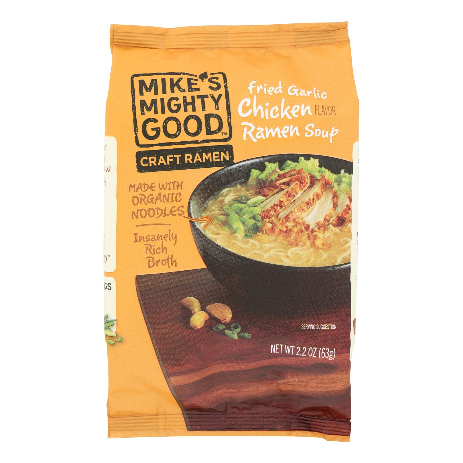 Mike's Mighty Good Fried Garlic Chicken Ramen Soup - 7개 묶음상품 - 2.2 OZ