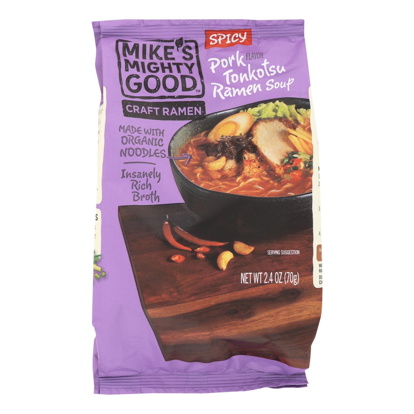 Mike's Mighty Good Tonkotsu Ramen Soup - 7개 묶음상품 - 2.4 OZ