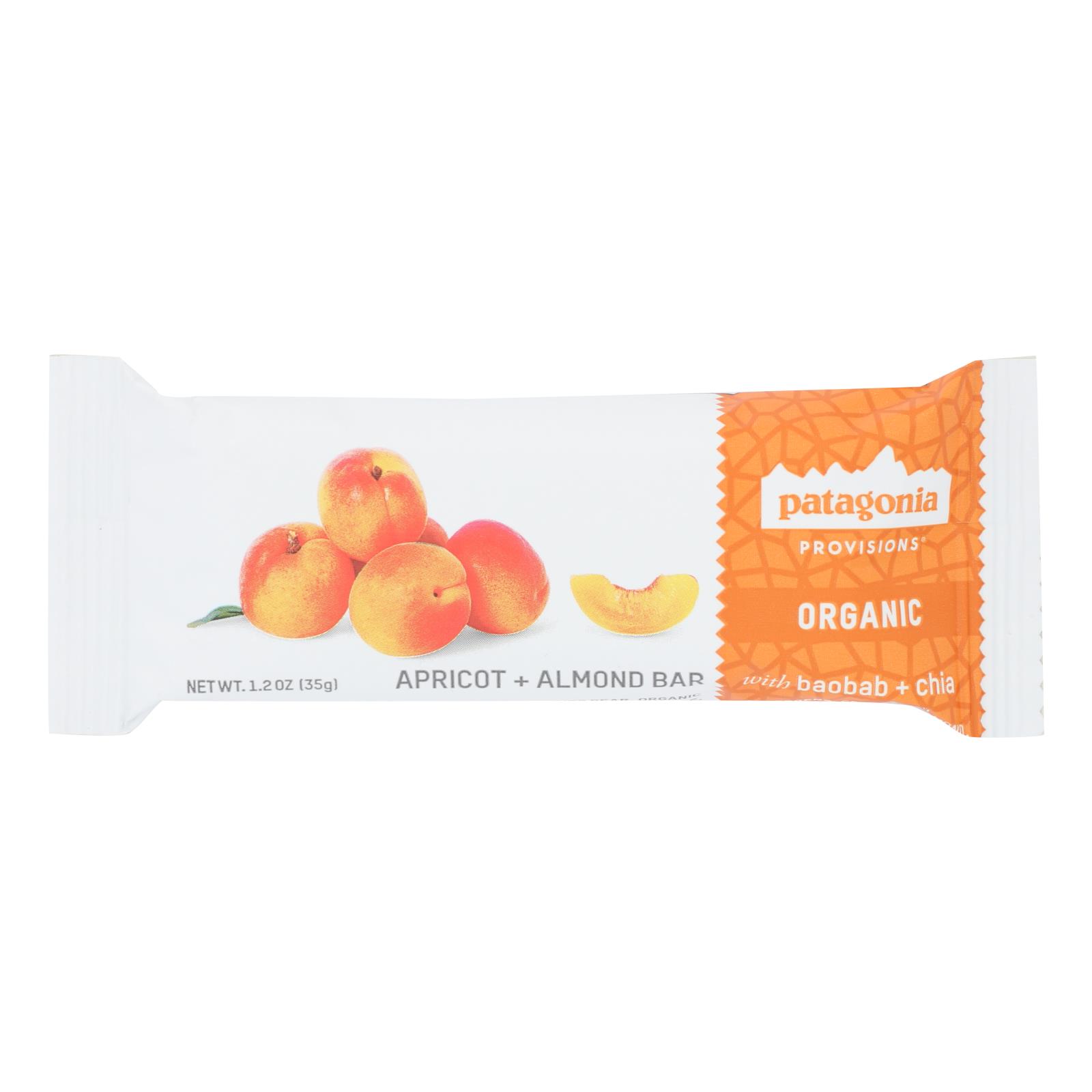 Patagonia - Bar Apricot Almond - 12개 묶음상품 - 1.2 OZ
