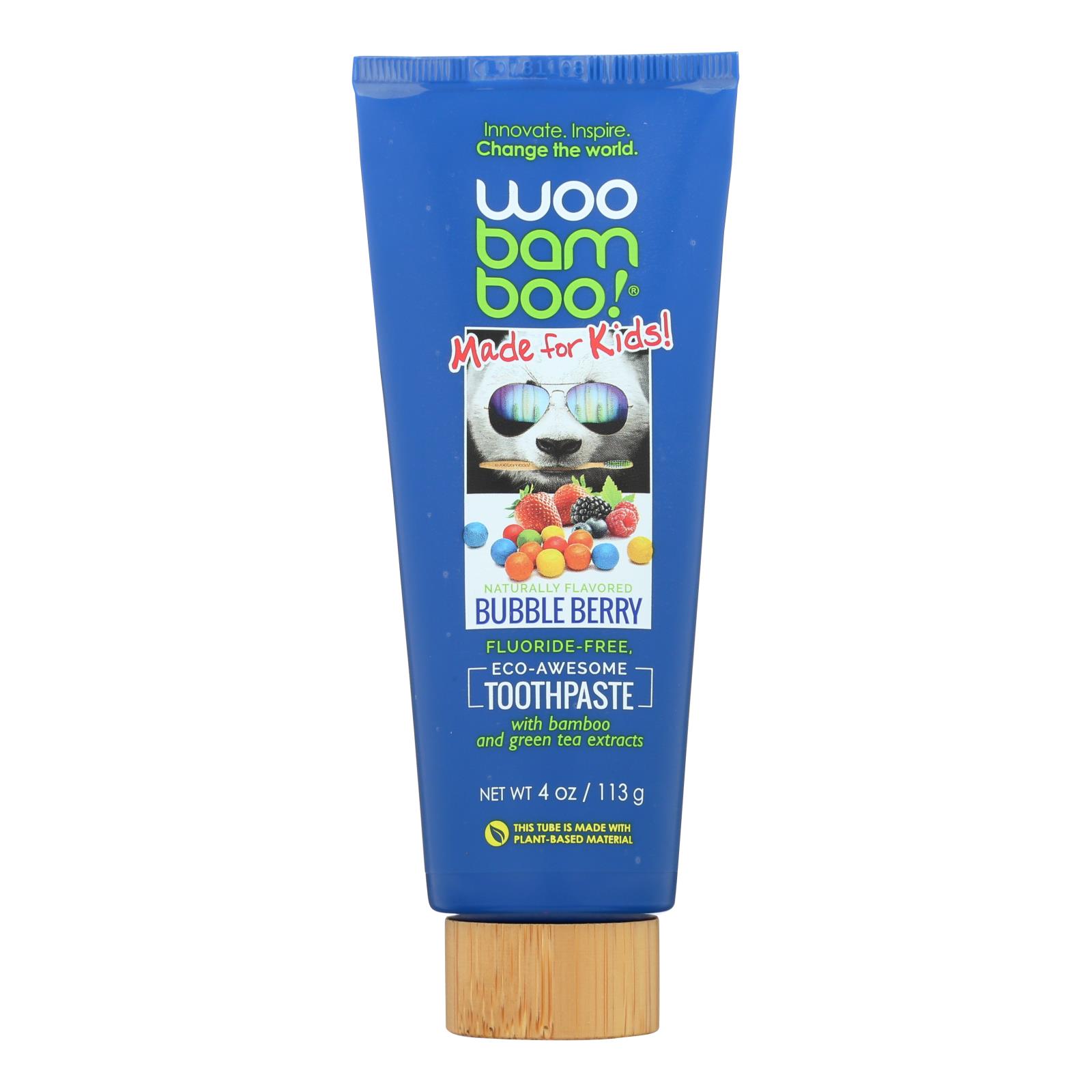 Woobamboo - Tthpste Bubble Berry - 1 Each - 4 OZ