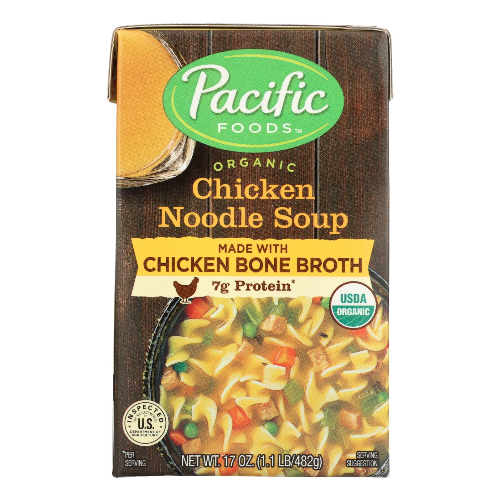 Pacific Natural Foods Chicken Noodle Soup - 12개 묶음상품 - 17 OZ