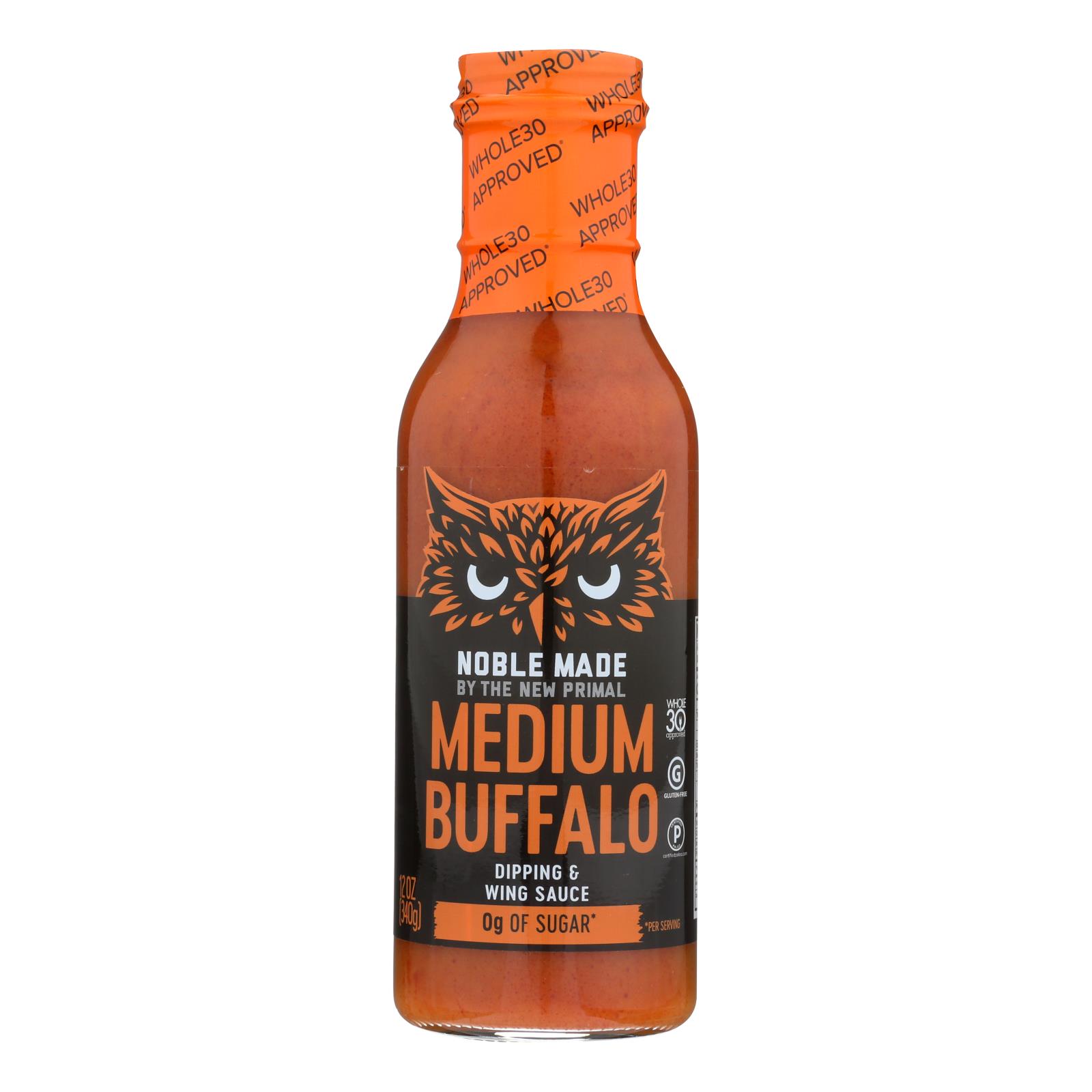 Noble Made By The New Primal Medium Buffalo Dipping & Wing Sauce - 6개 묶음상품 - 12 OZ
