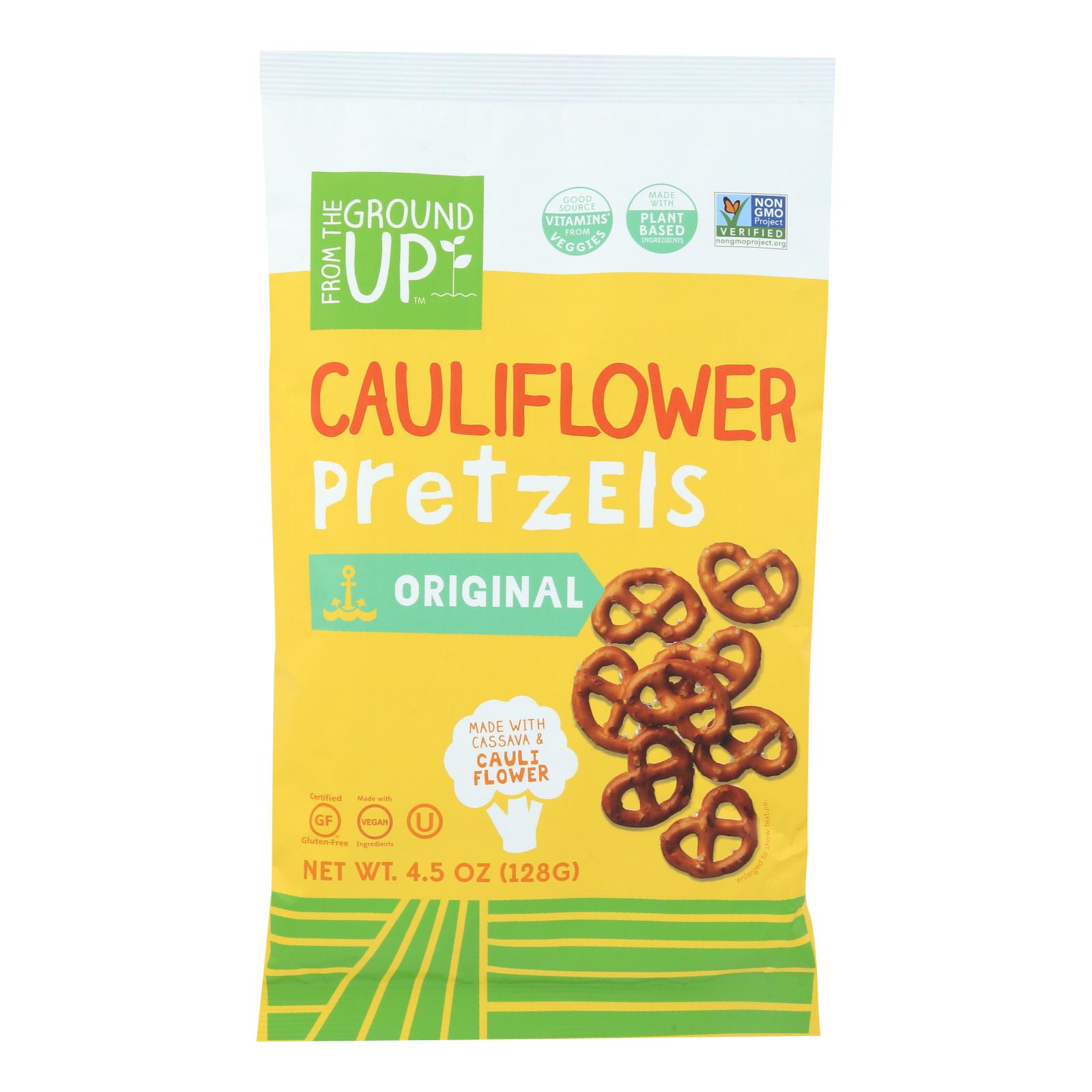 From The Ground Up - Cauliflower Pretzel Sticks - Twist - 12개 묶음상품 - 4.5 oz.