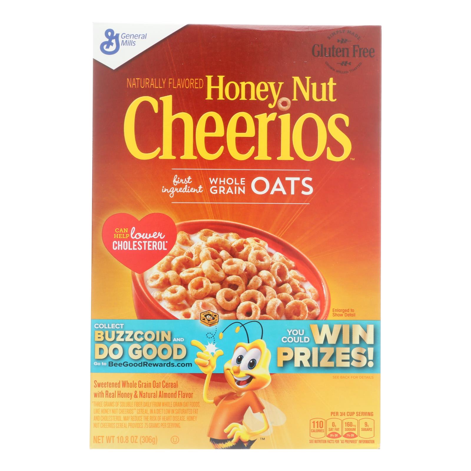 General Mills - Cereal Cheerios Honey Nut - 12개 묶음상품-10.8 oz
