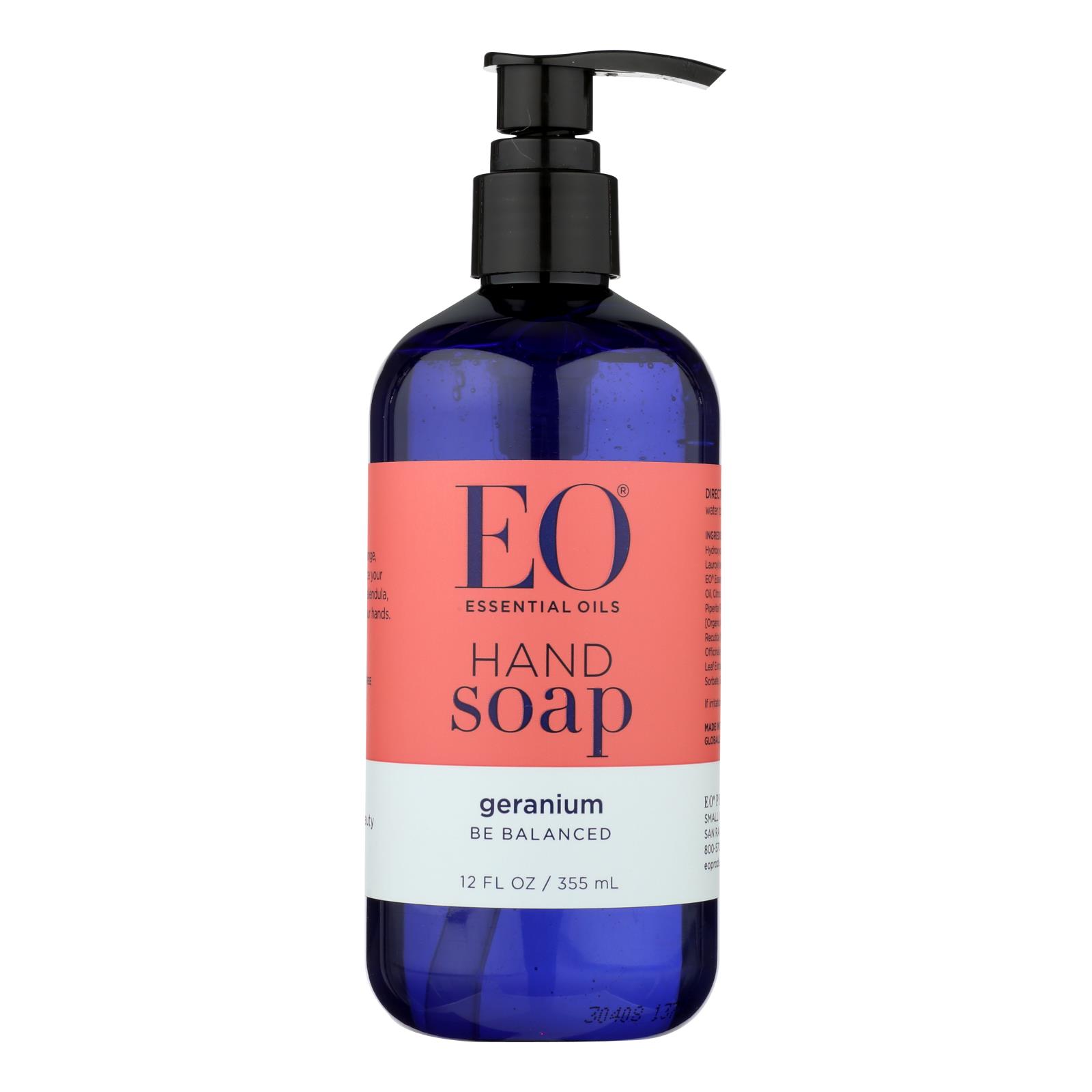 Eo Products - Liquid Hand Soap Geranium - 1 Each - 12 FZ