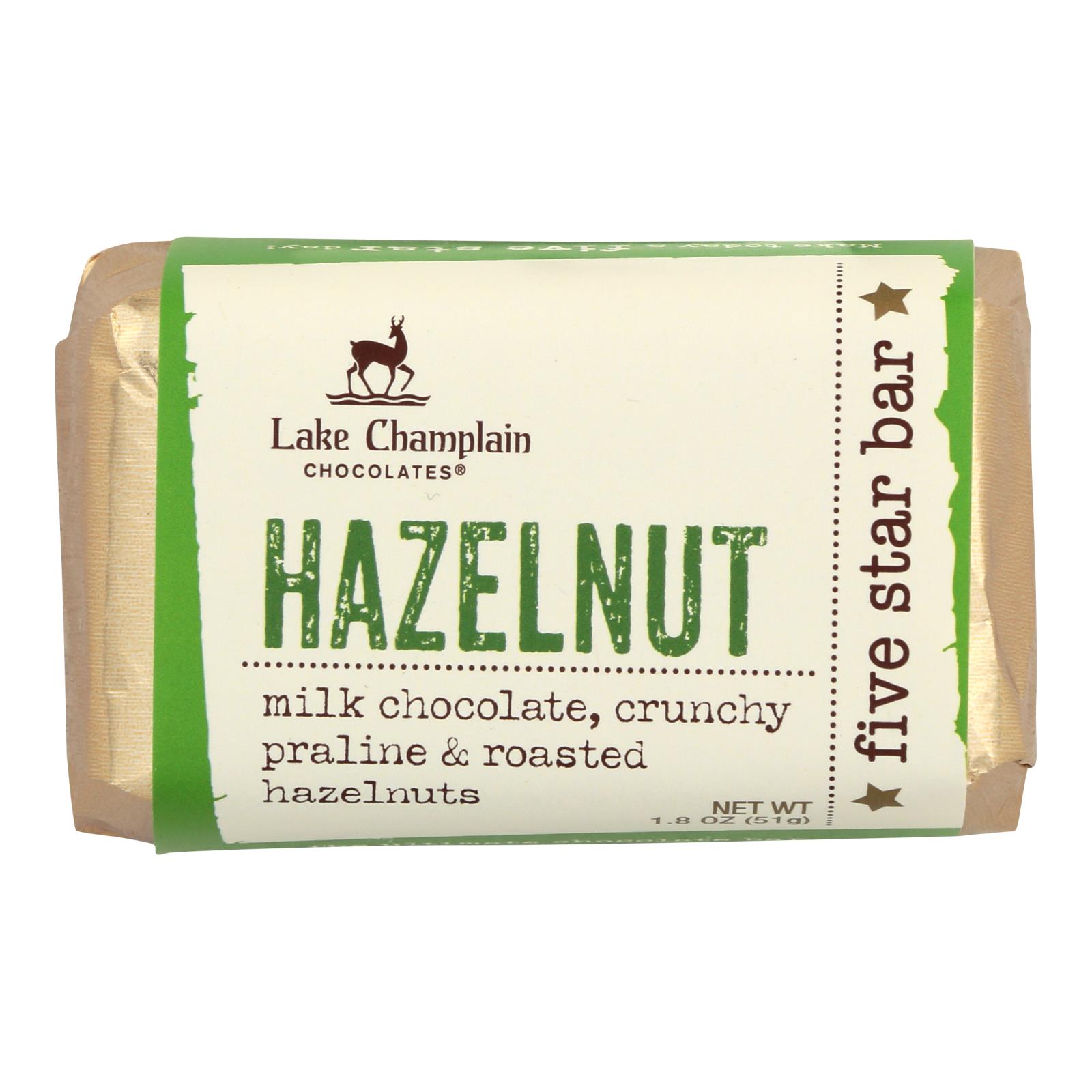 Lake Champlain Chocolates Hazelnut Five Star Bars - 16개 묶음상품 - 1.8 OZ