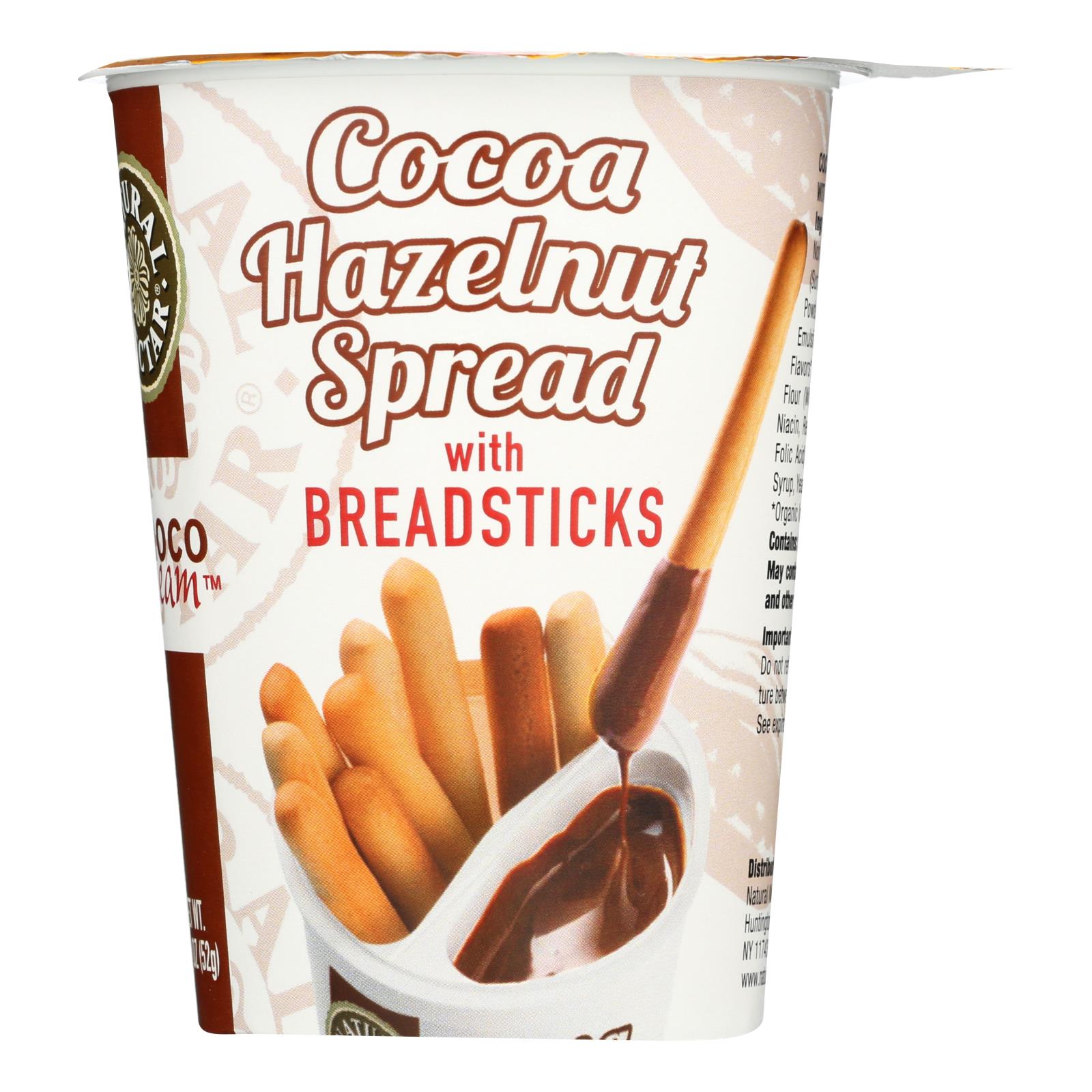 Natural Nectar Choco Dream Cocoa Hazelnut Spread With Breadsticks - Case of 12 - 1.83 OZ