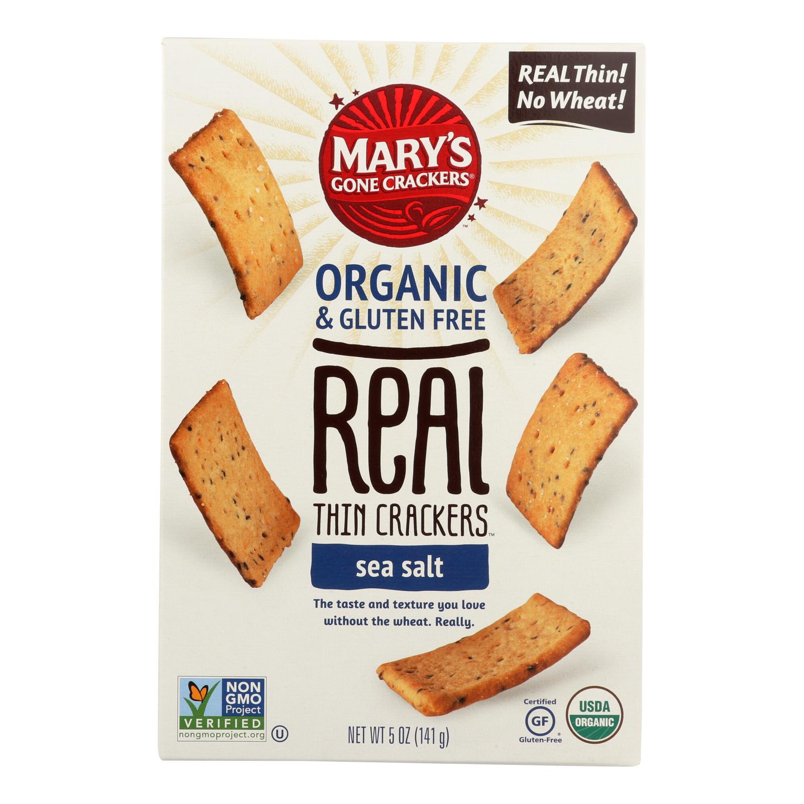Mary's Gone Crackers Real Thin Crackers - 6개 묶음상품 - 5 OZ