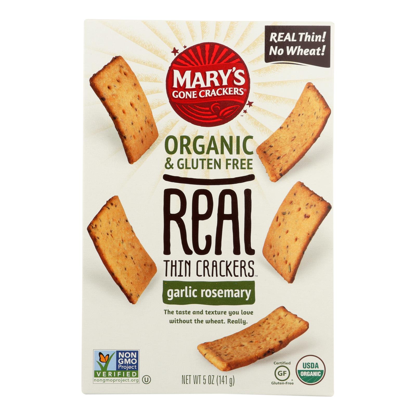 Mary's Gone Crackers Organic & Gluten Free Real Thin Crackers - 6개 묶음상품 - 5 OZ