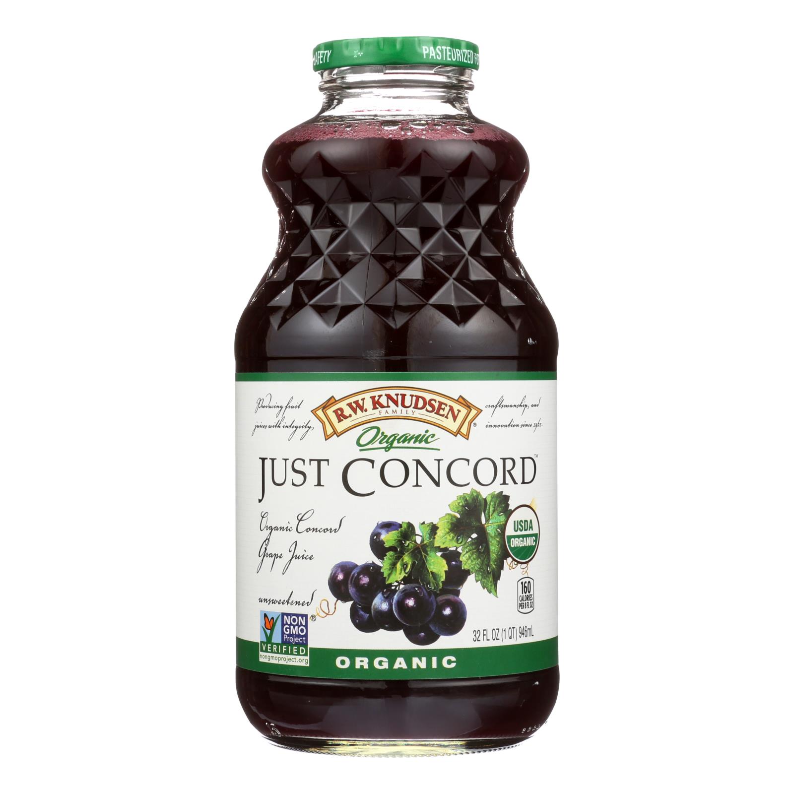 Rw Knudsen Organic Just Concord Juice - Case of 6 - 32 FZ