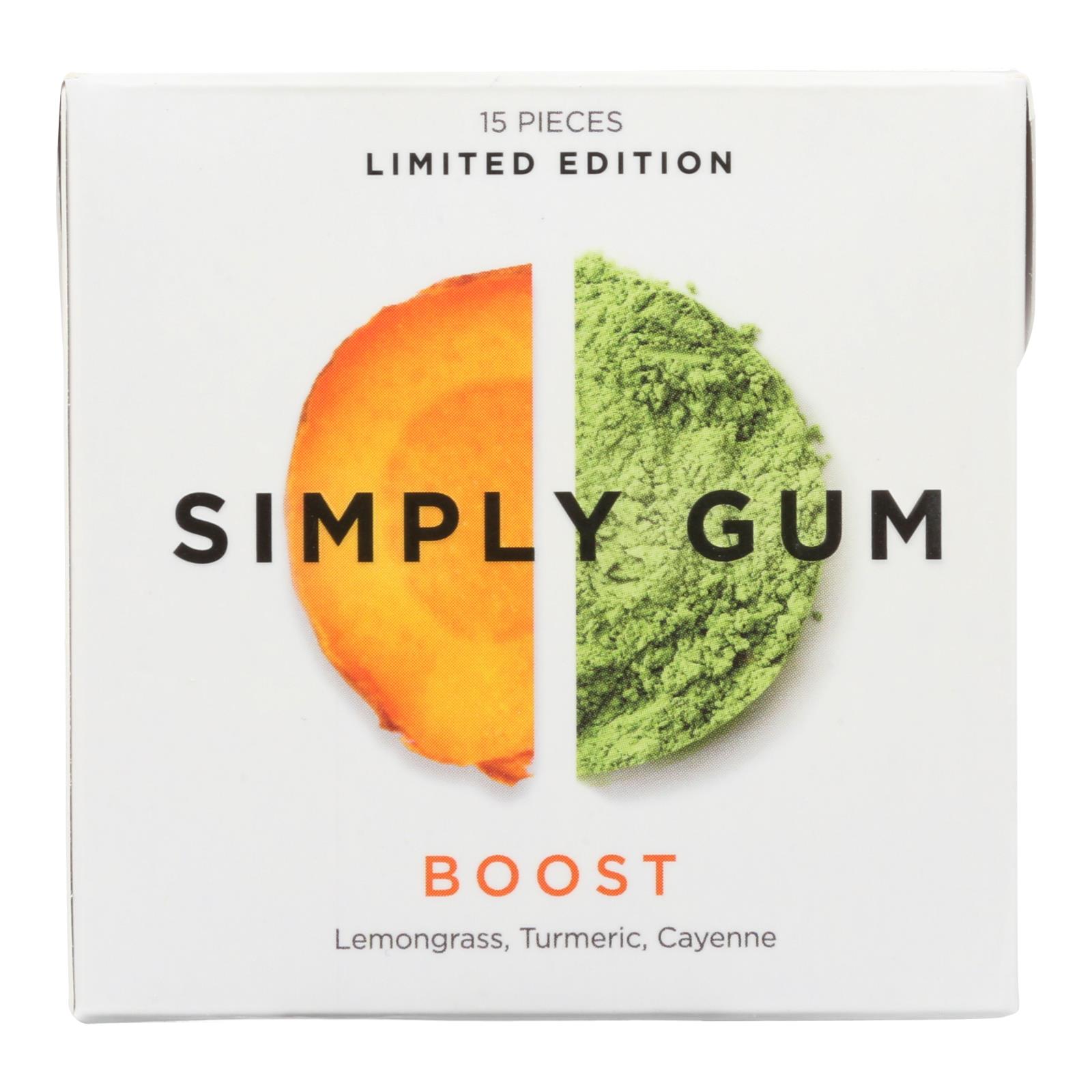 Simply Gum - Gum Boost - 12개 묶음상품 - 15 CT