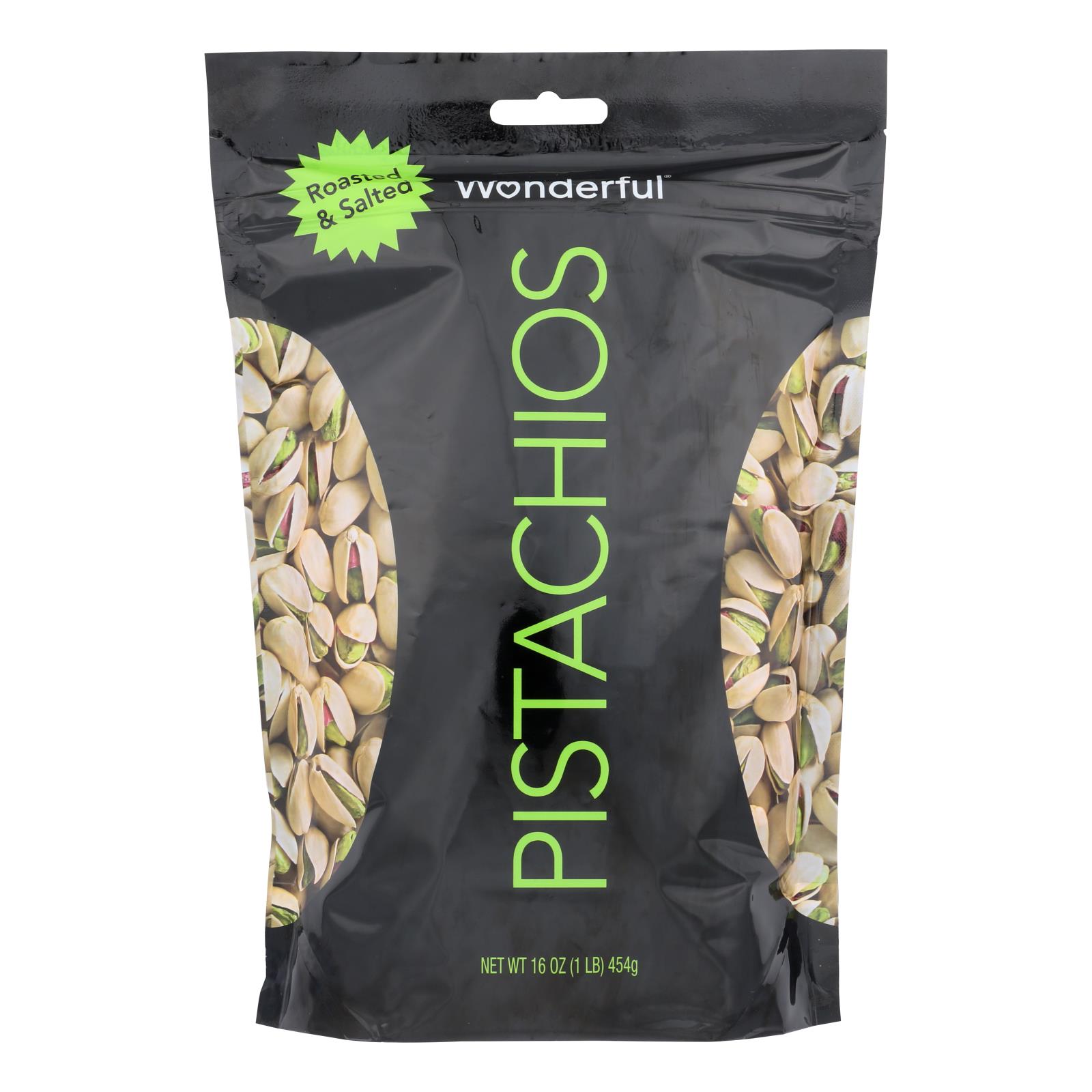 Wonderful Pistachios - Pistachios Roasted Salted - 12개 묶음상품 - 16 OZ