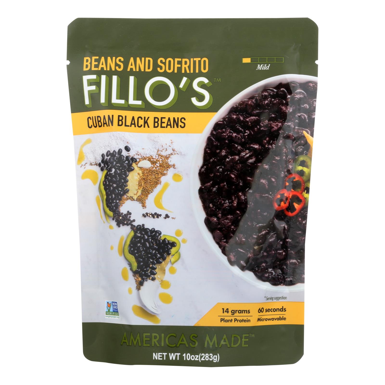 Fillo's Beans - Cuban Black Beans - 6개 묶음상품 - 10 oz.