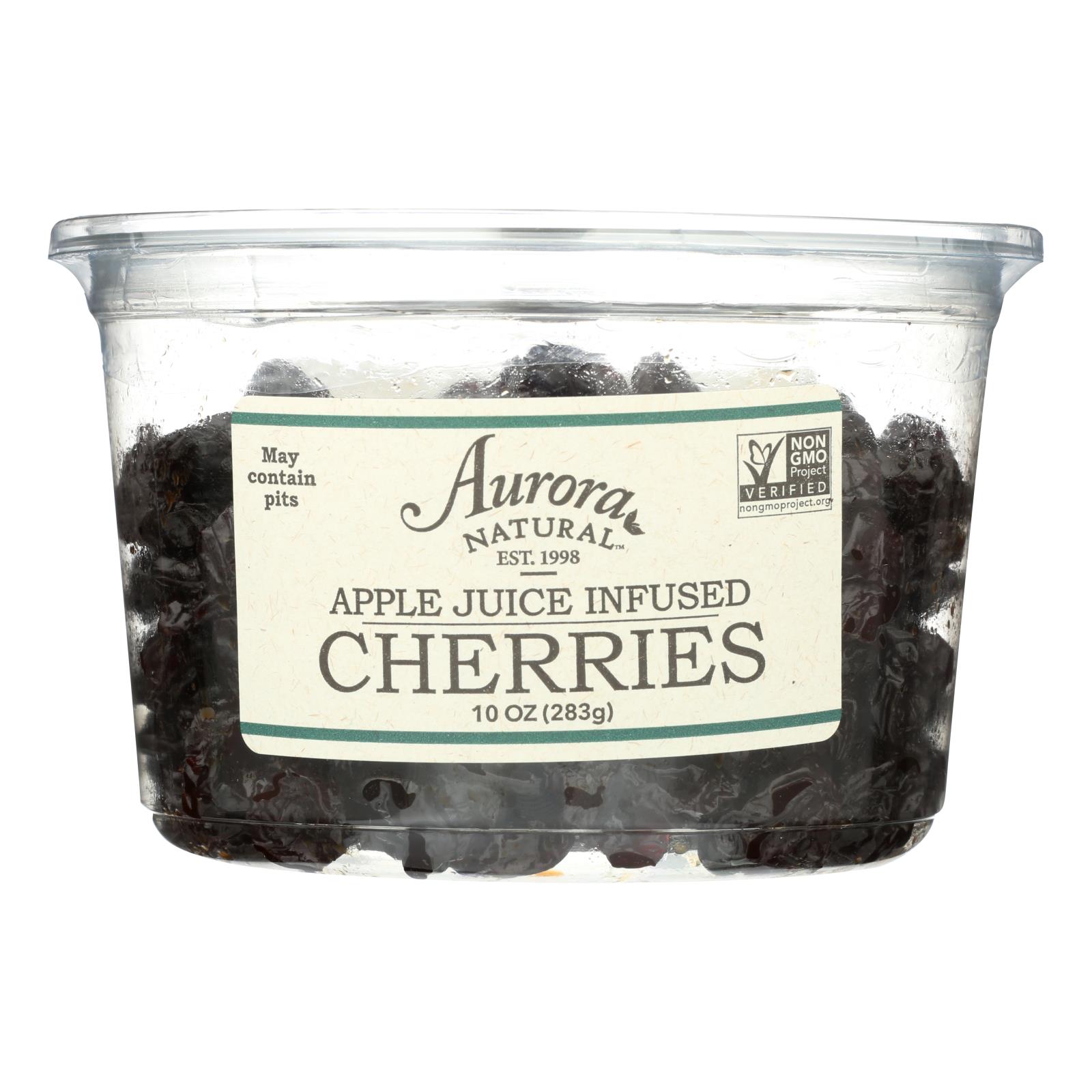 Aurora Natural Products - Apple Juice Infused Cherries - 12개 묶음상품 - 10 oz.