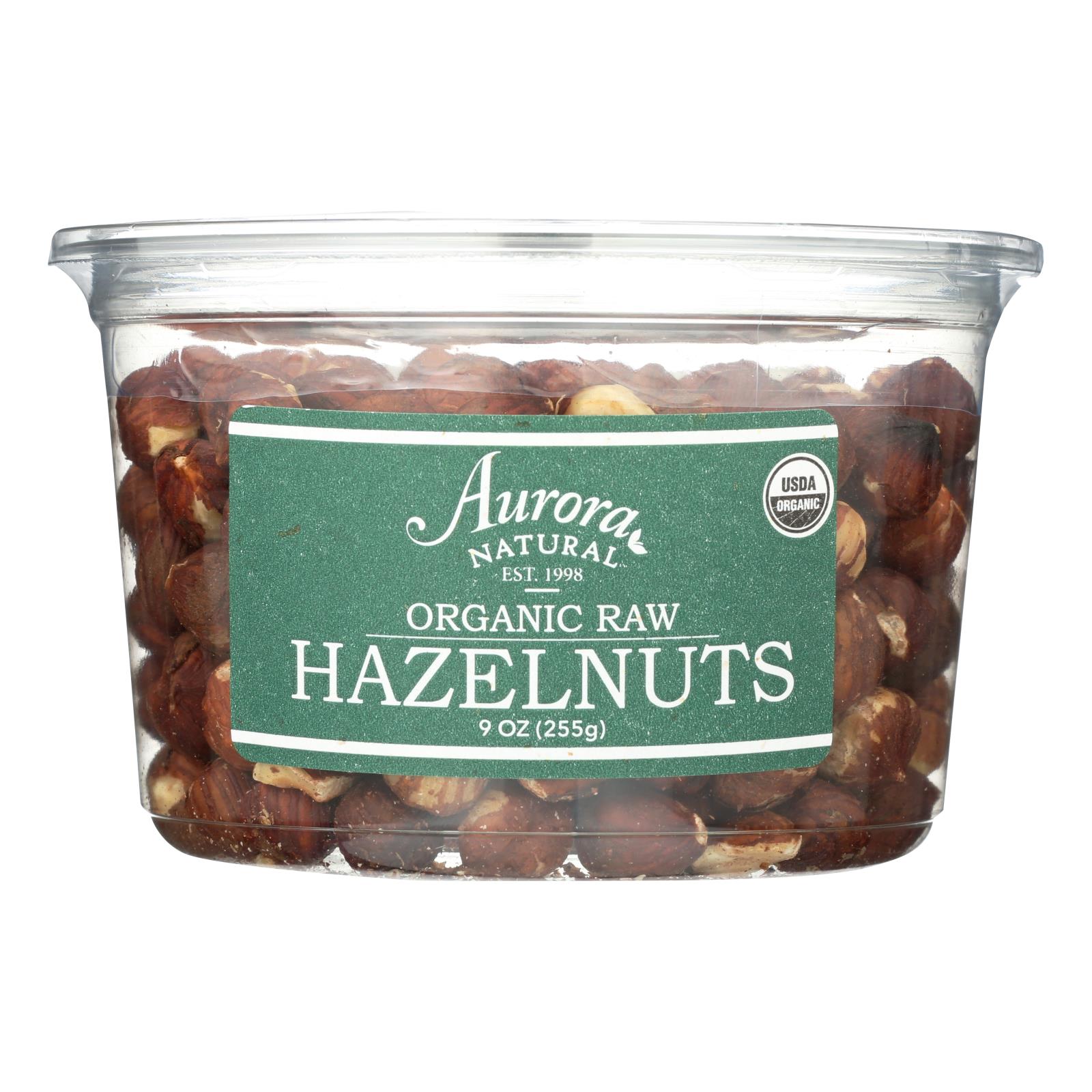 Aurora Natural Products - Organic Raw Hazelnuts - 12개 묶음상품 - 9 oz.