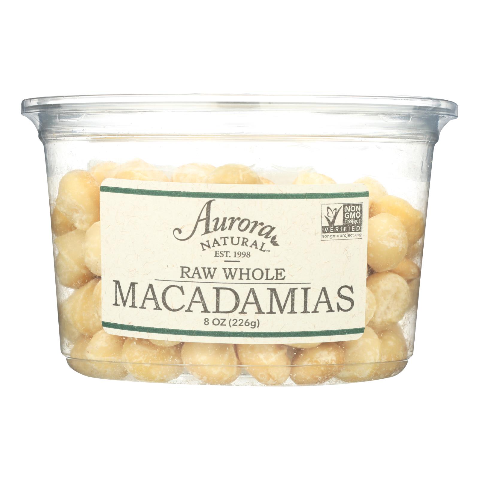 Aurora Natural Products - Raw Whole Macadamias - 12개 묶음상품 - 8 oz.