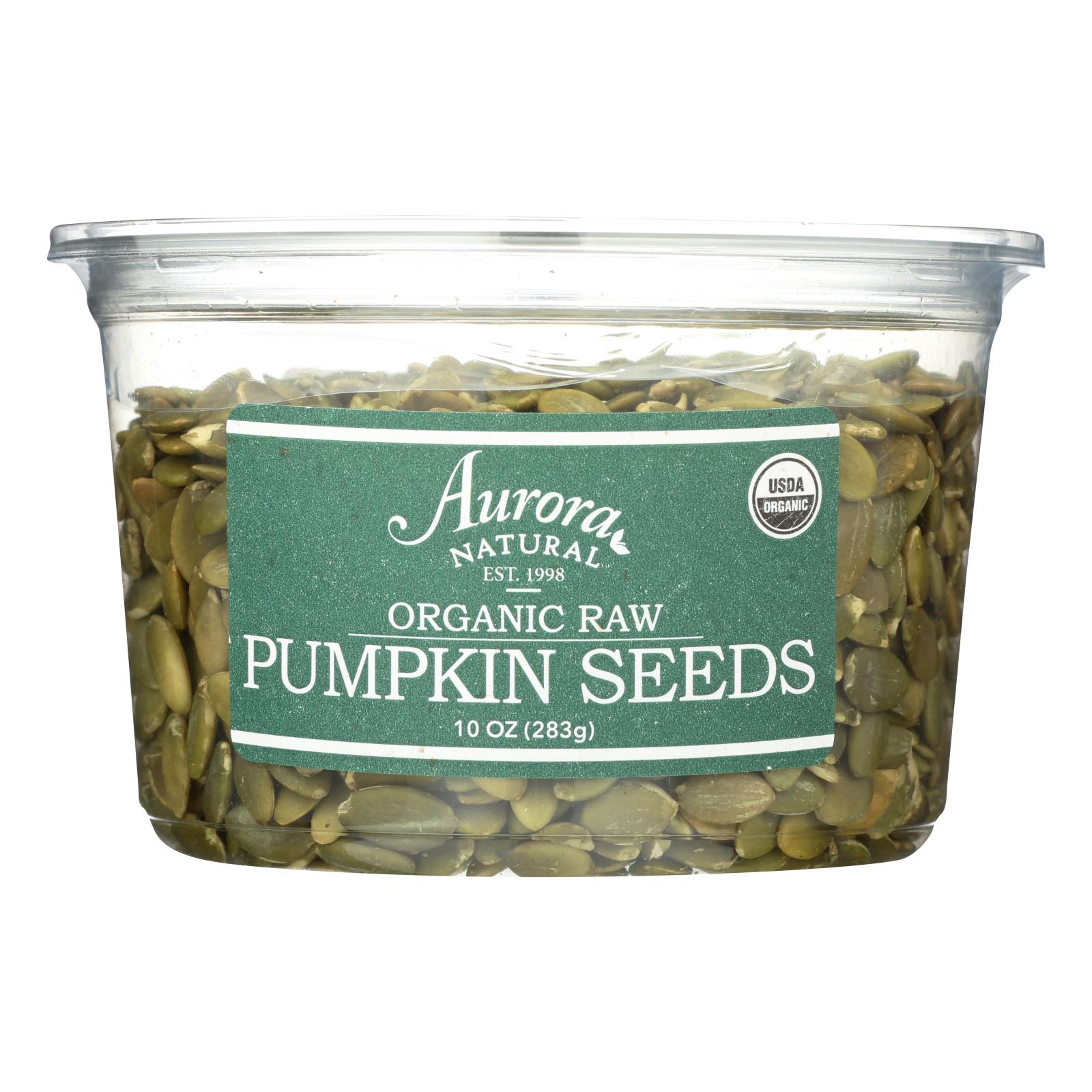 Aurora Natural Products - Organic Raw Pumpkin Seeds - 12개 묶음상품 - 10 oz.
