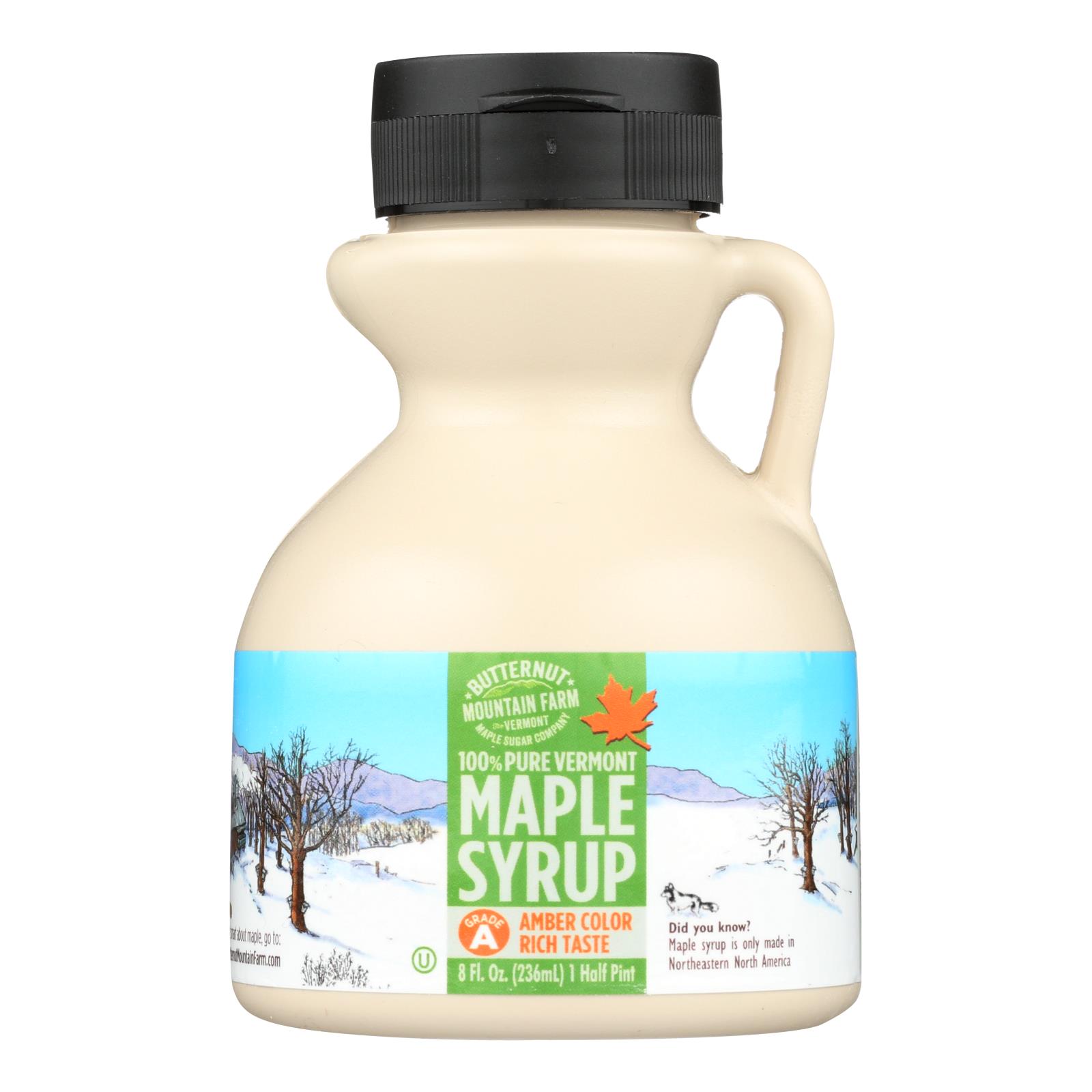Butternut Mountain Farm - Maple Syrup - Amber Grade A - 24개 묶음상품 - 8 fl oz.