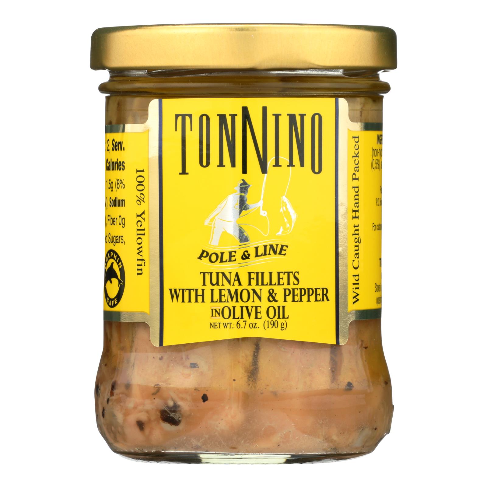 Tonnino Tuna - Tuna W/lemon And Pepper - Case of 6 - 6.7 OZ