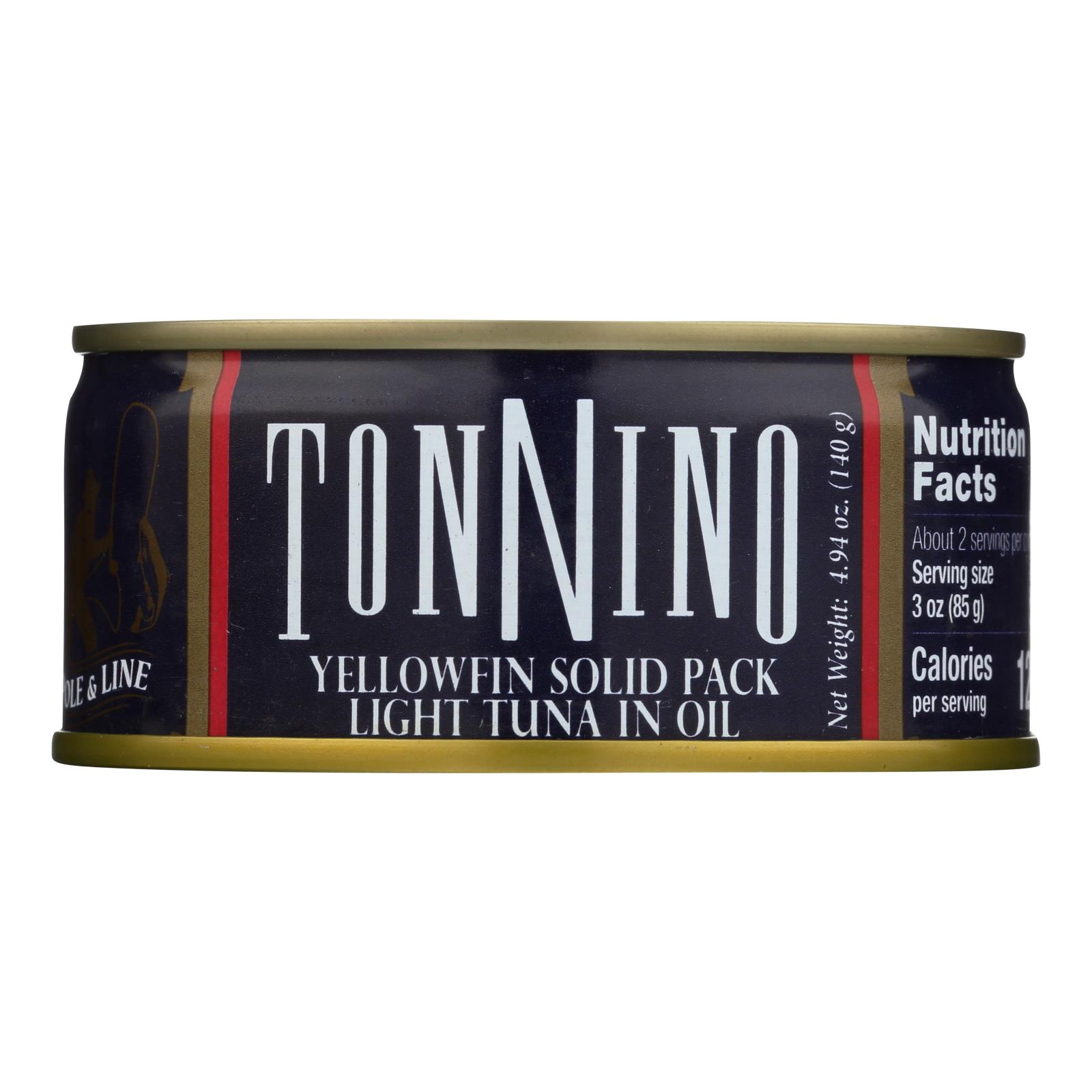 Tonnino Tuna - Light Tuna In Oil - 12개 묶음상품 - 4.94 OZ