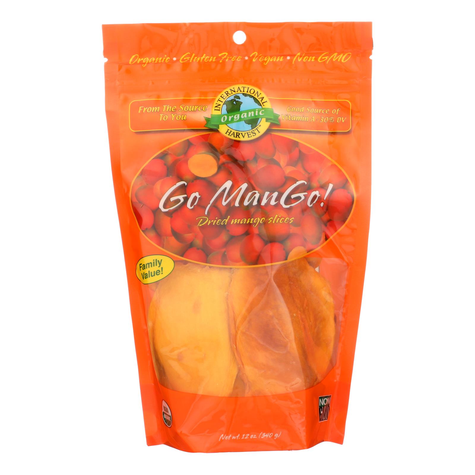 International Harvest Go Mango! Dried Mango Slices - 6개 묶음상품 - 12 OZ