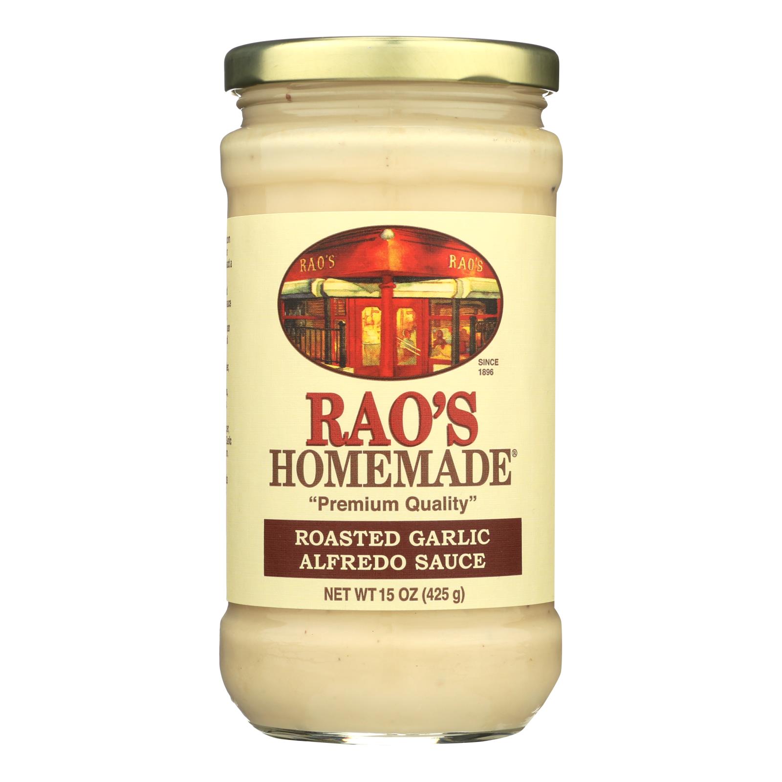 Rao's Specialty Food Roasted Garlic Alfredo Sauce - Case of 6 - 15 OZ