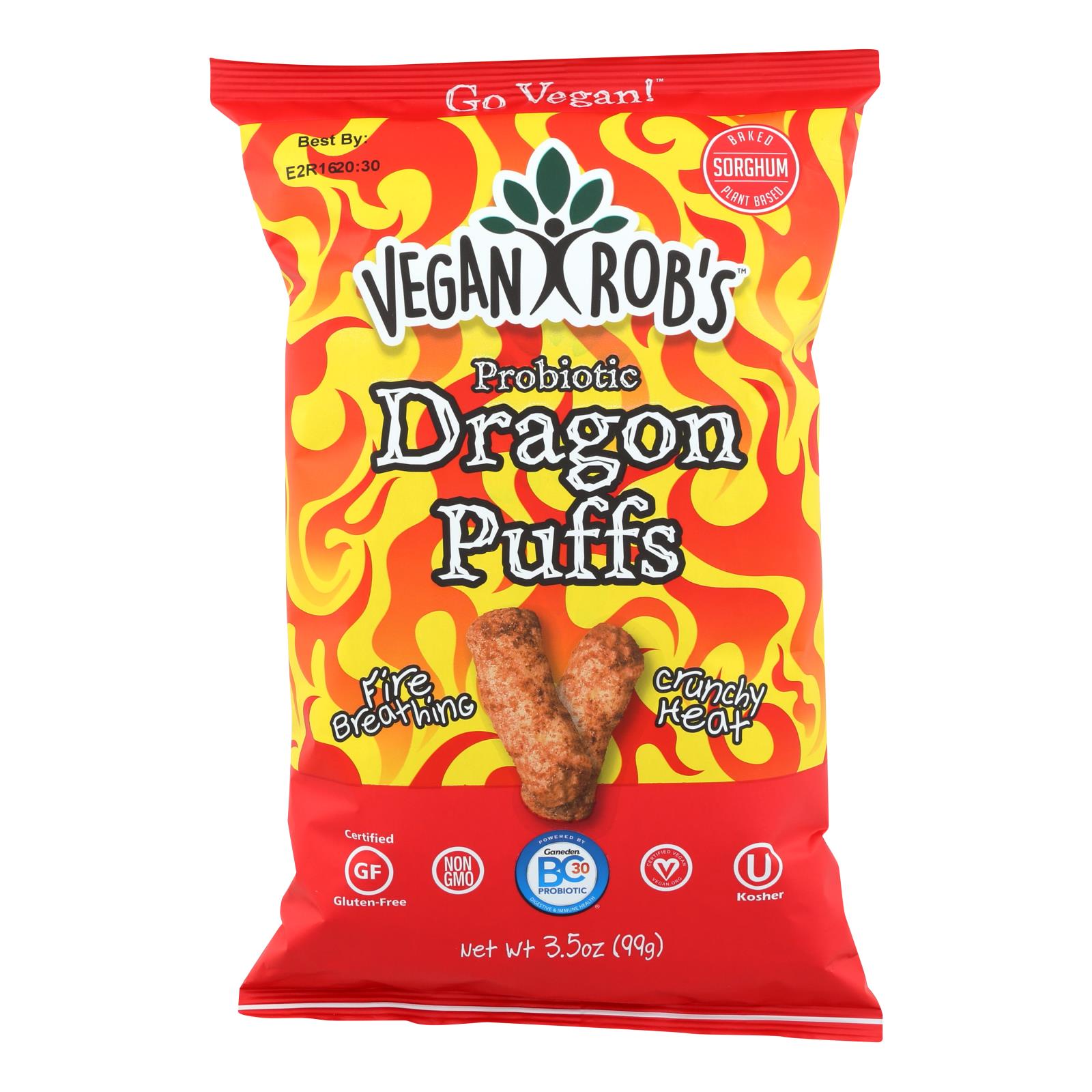 Vegan Rob's - Puffs Dragon - 12개 묶음상품 - 3.5 OZ