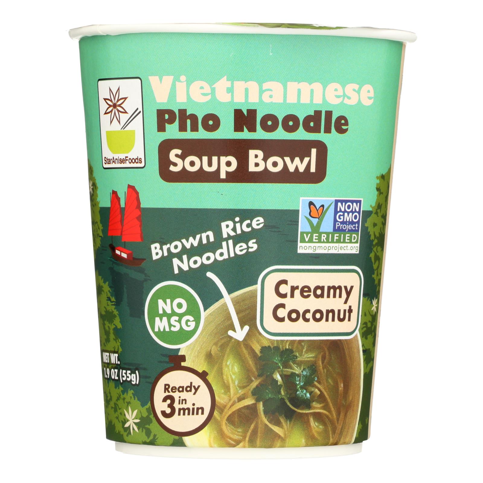 Star Anise Foods Brown Rice Noodles - Case of 6 - 1.9 OZ