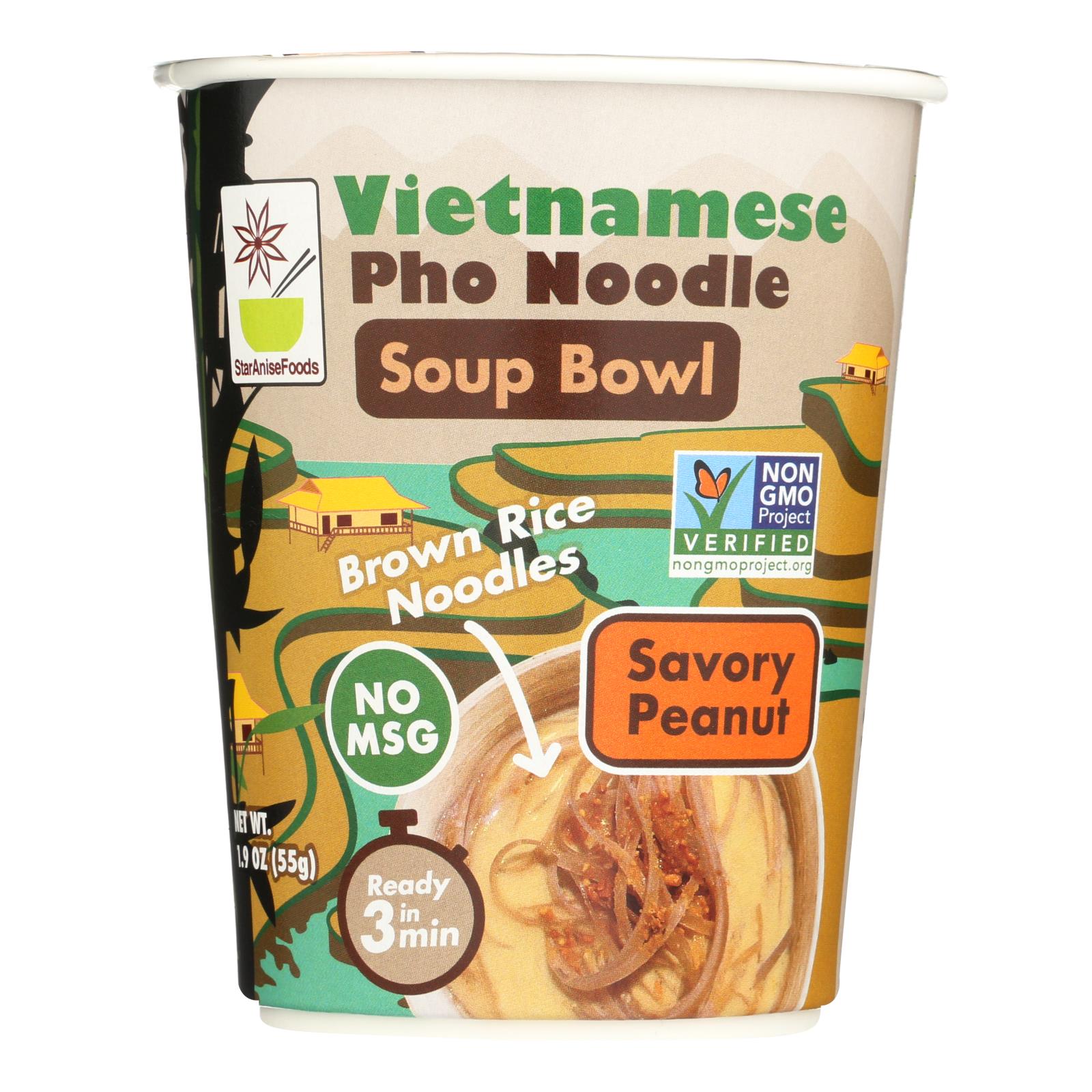 Star Anise Foods Vietnamese Pho Noodle Soup Bowl - 6개 묶음상품 - 1.9 OZ