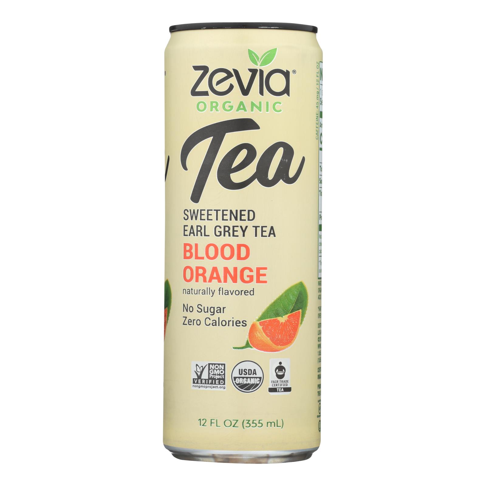 Zevia - Tea Erl Gry Bld Orange - 12개 묶음상품 - 12 FZ