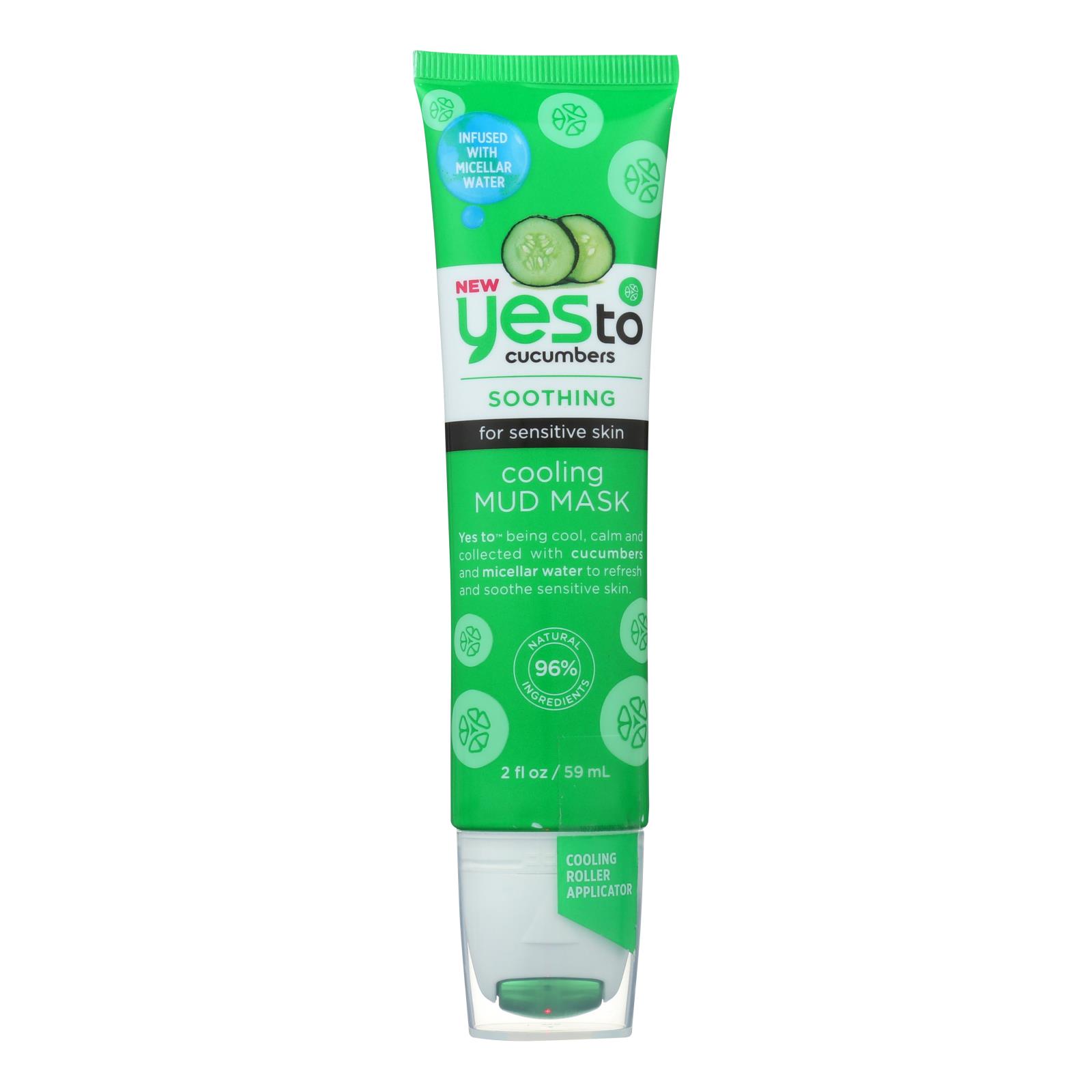 Yes To - Mask Cucumber Cooling Mud - Case of 3 - 2 OZ