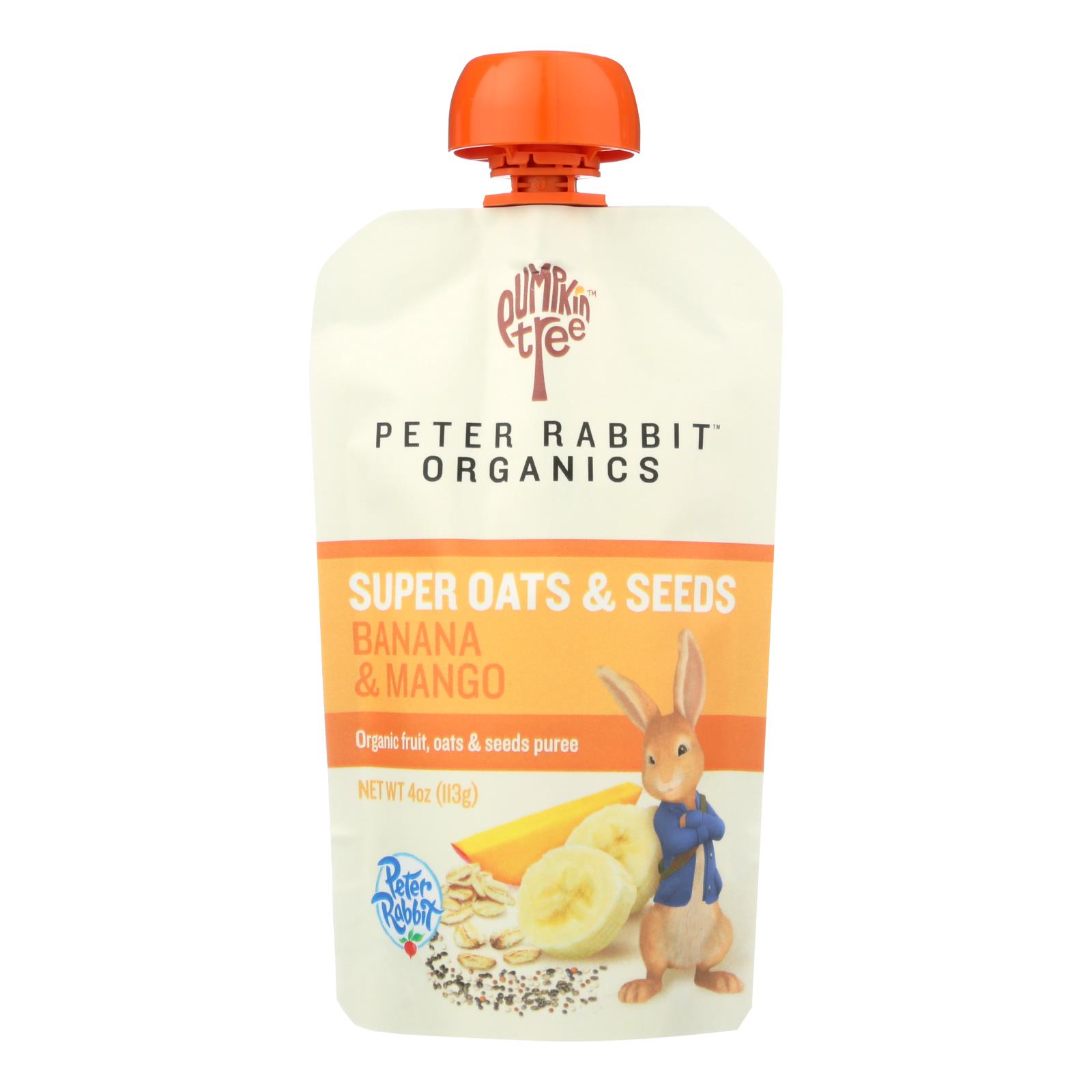 Peter Rabbit Organics - Oats&seeds Bana&mango - 10개 묶음상품 - 4 OZ