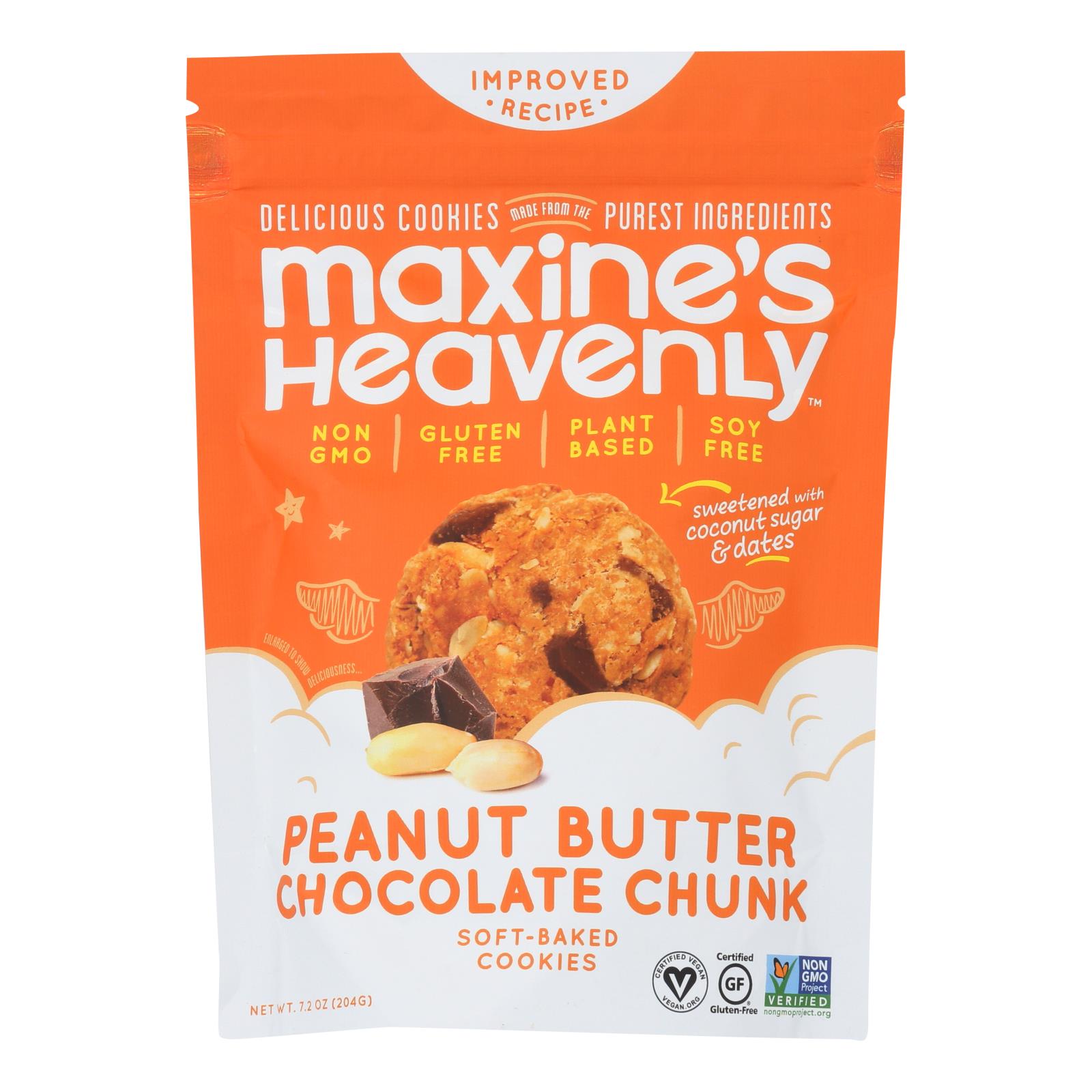 Maxine's Heavenly - Cookies Peanut Butter Chocolate Chun - 8개 묶음상품-7.2 OZ