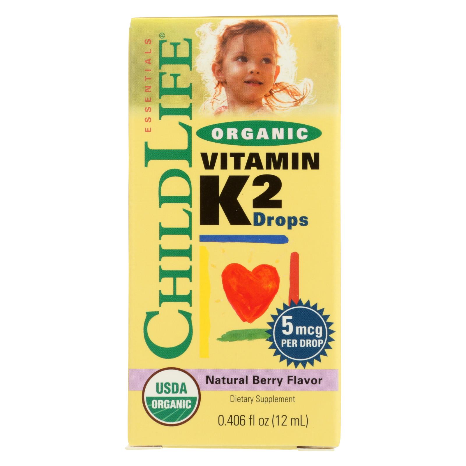 Child Life Essentials - Supp Vitamin K2 Drops - 12 ML