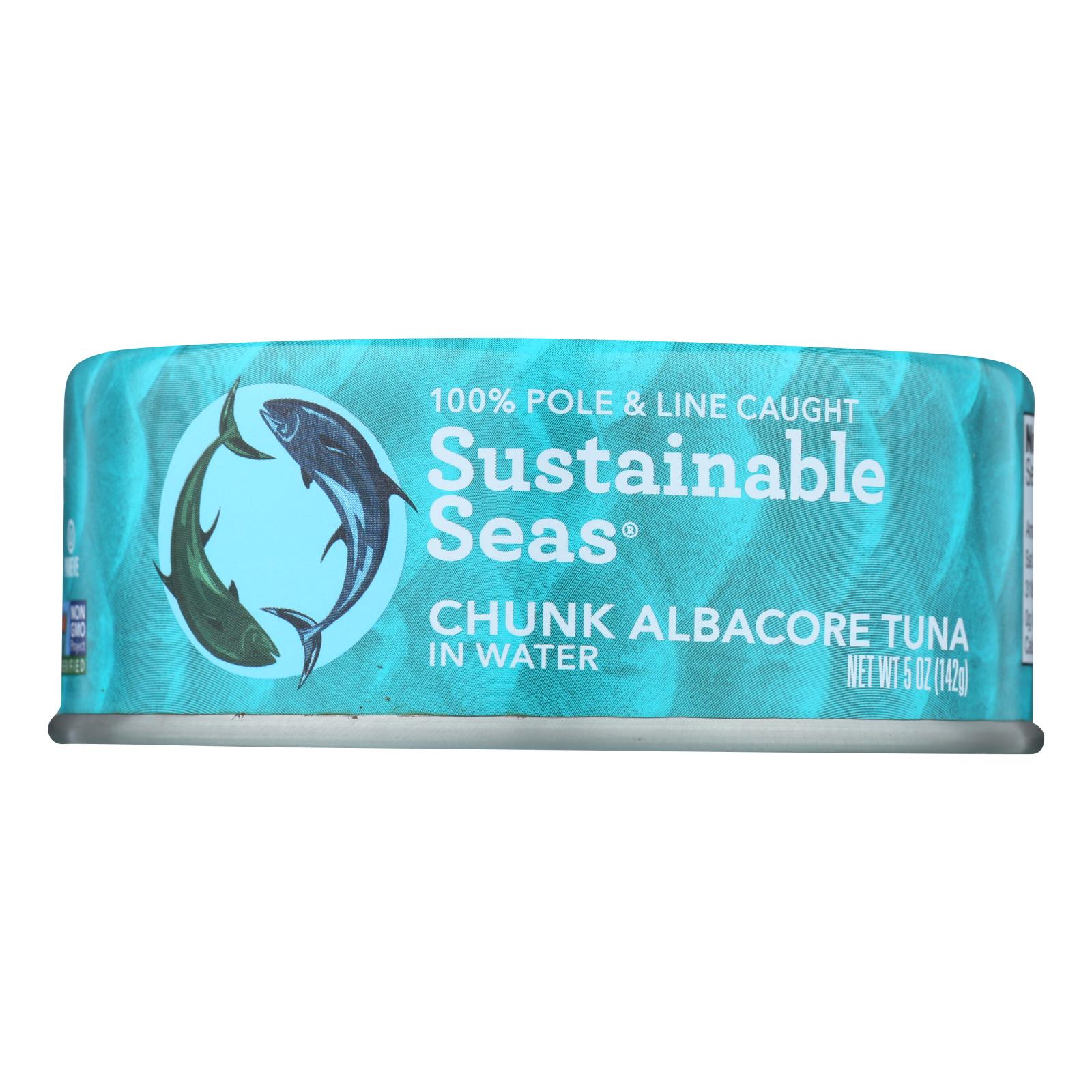 Sustainable Seas - Tuna Albcore Chnk In H2o - 12개 묶음상품 - 5 OZ